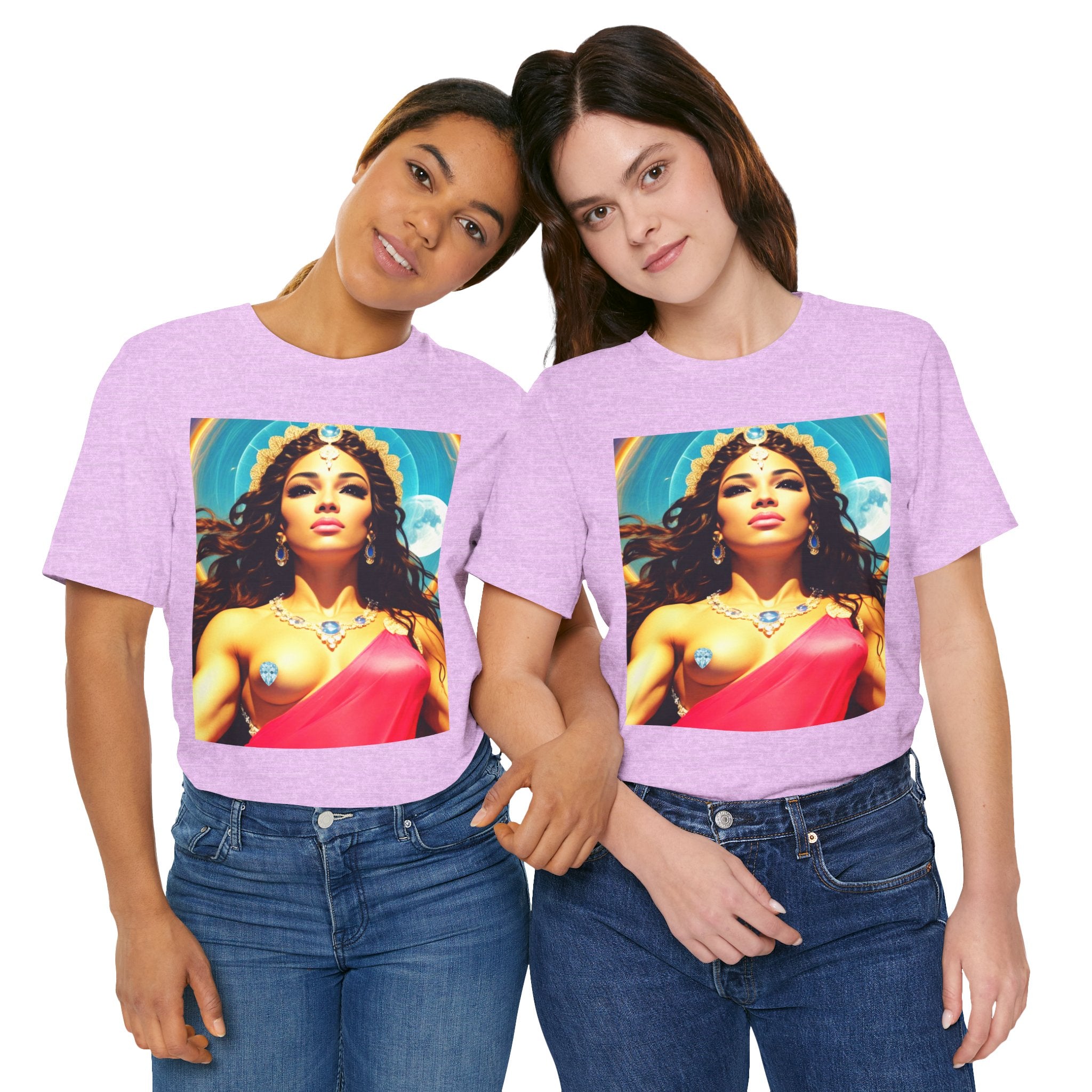 Goddess Creates World Graphic Portrait Woman's Unisex Tee