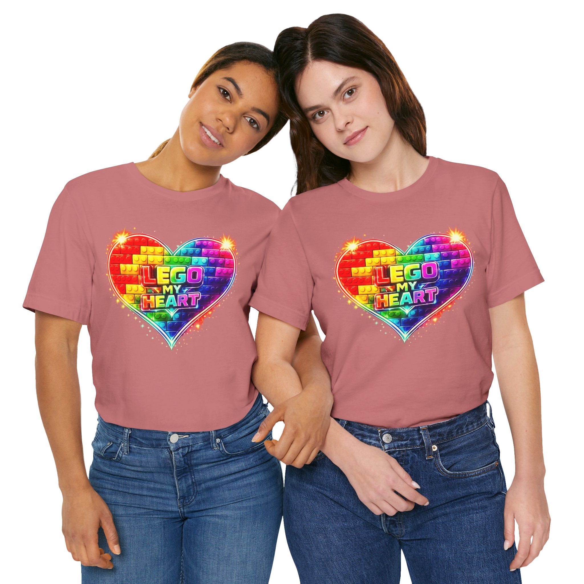 Lego My Heart Graphic Design T-Shirt