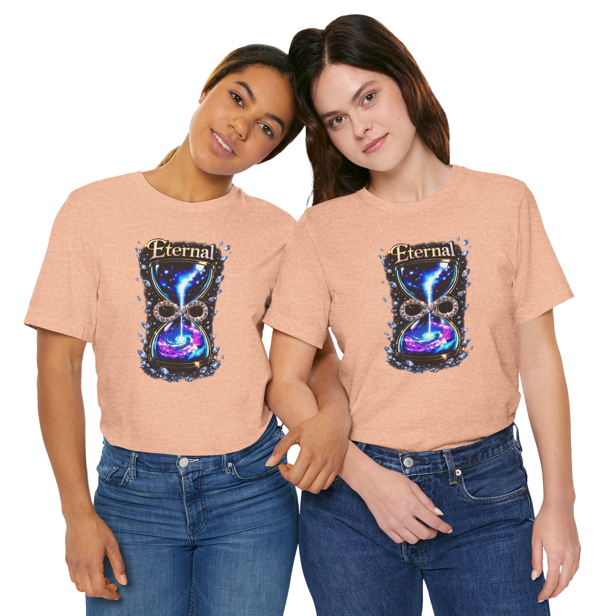 Eternal Time Hourglass Galaxy Graphic Tee
