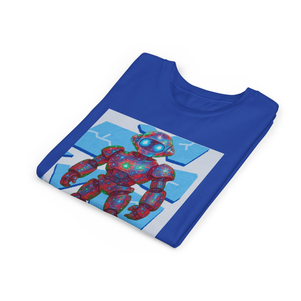 Robot Shattered Background Graphic Tee