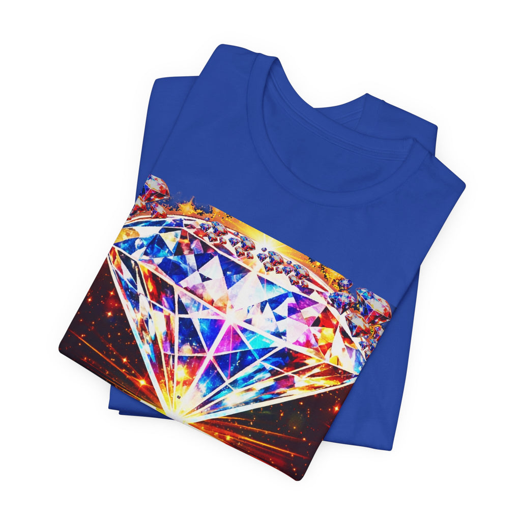 Rare Diamond Graphic Tee — Sparkling 'RARE' Gemstone T-Shirt