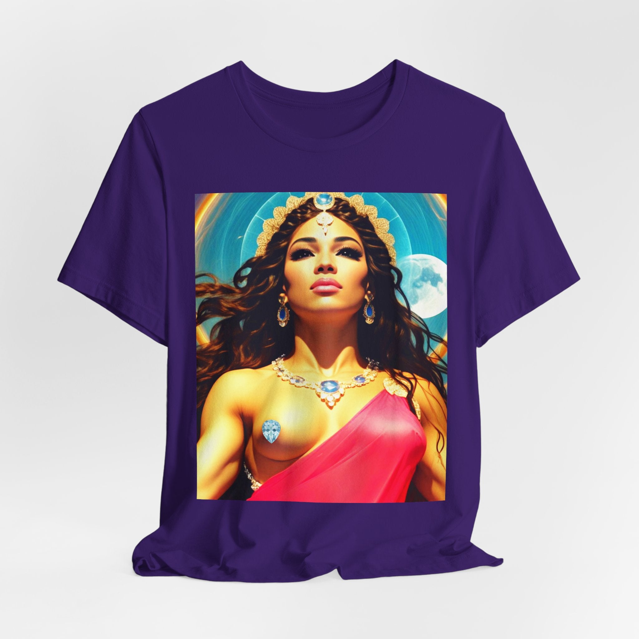 Goddess Creates World Graphic Portrait Woman's Unisex Tee