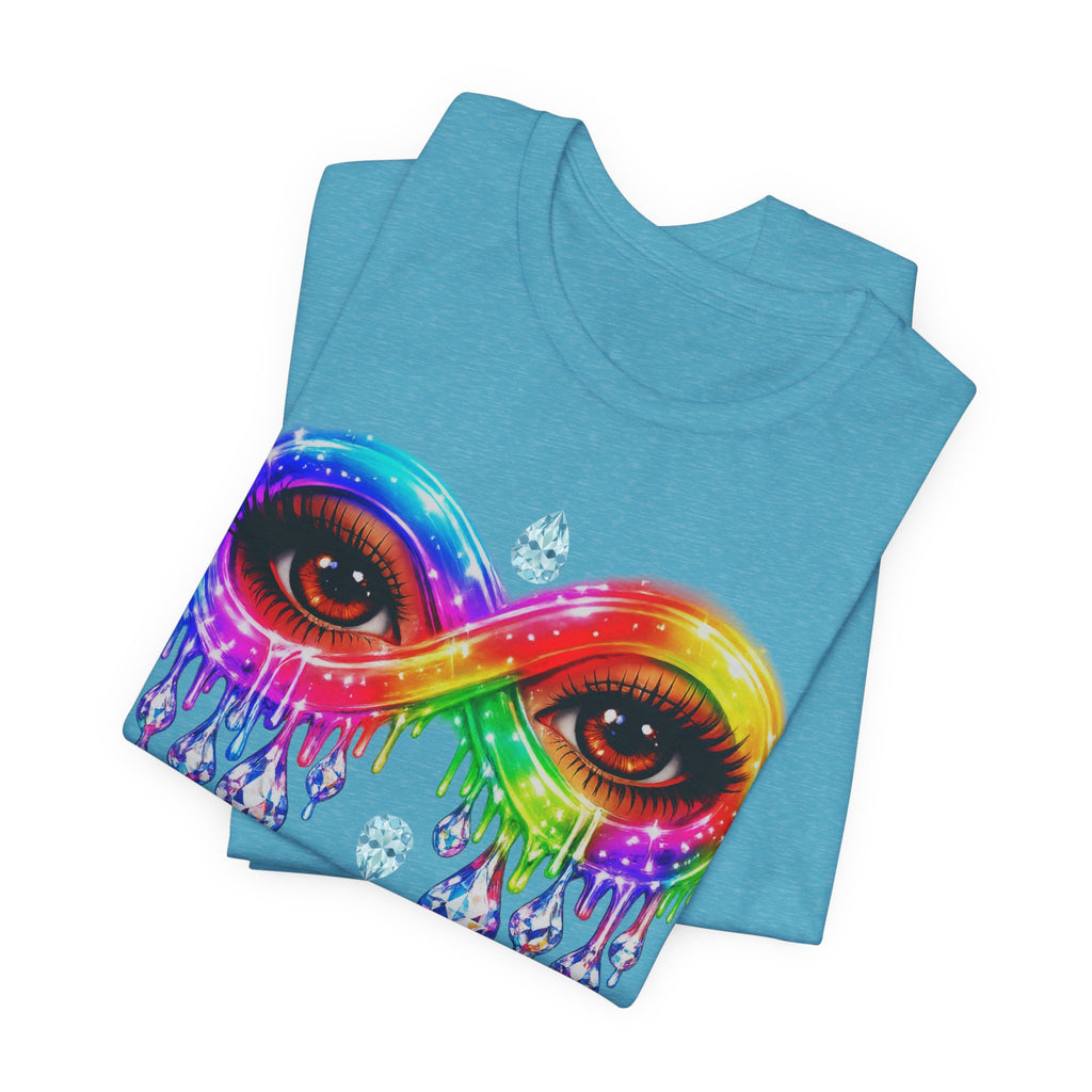 Infinity Eye Frame W/ Diamond Tears Graphic Tee