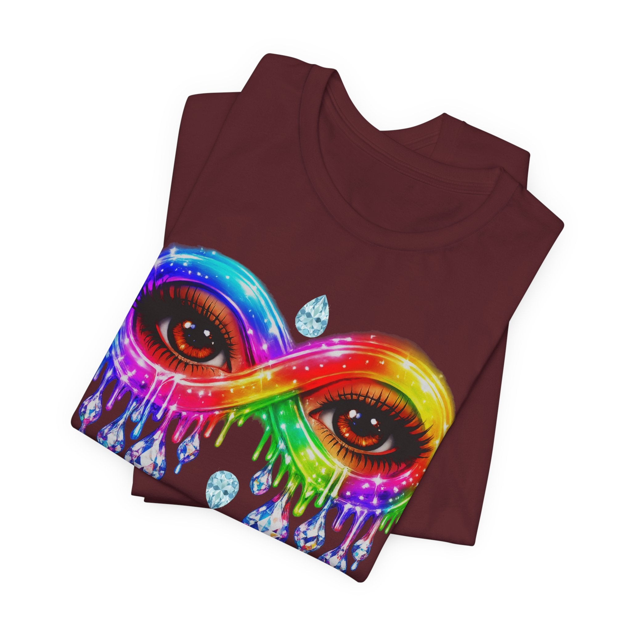 Infinity Eye Frame W/ Diamond Tears Graphic Tee