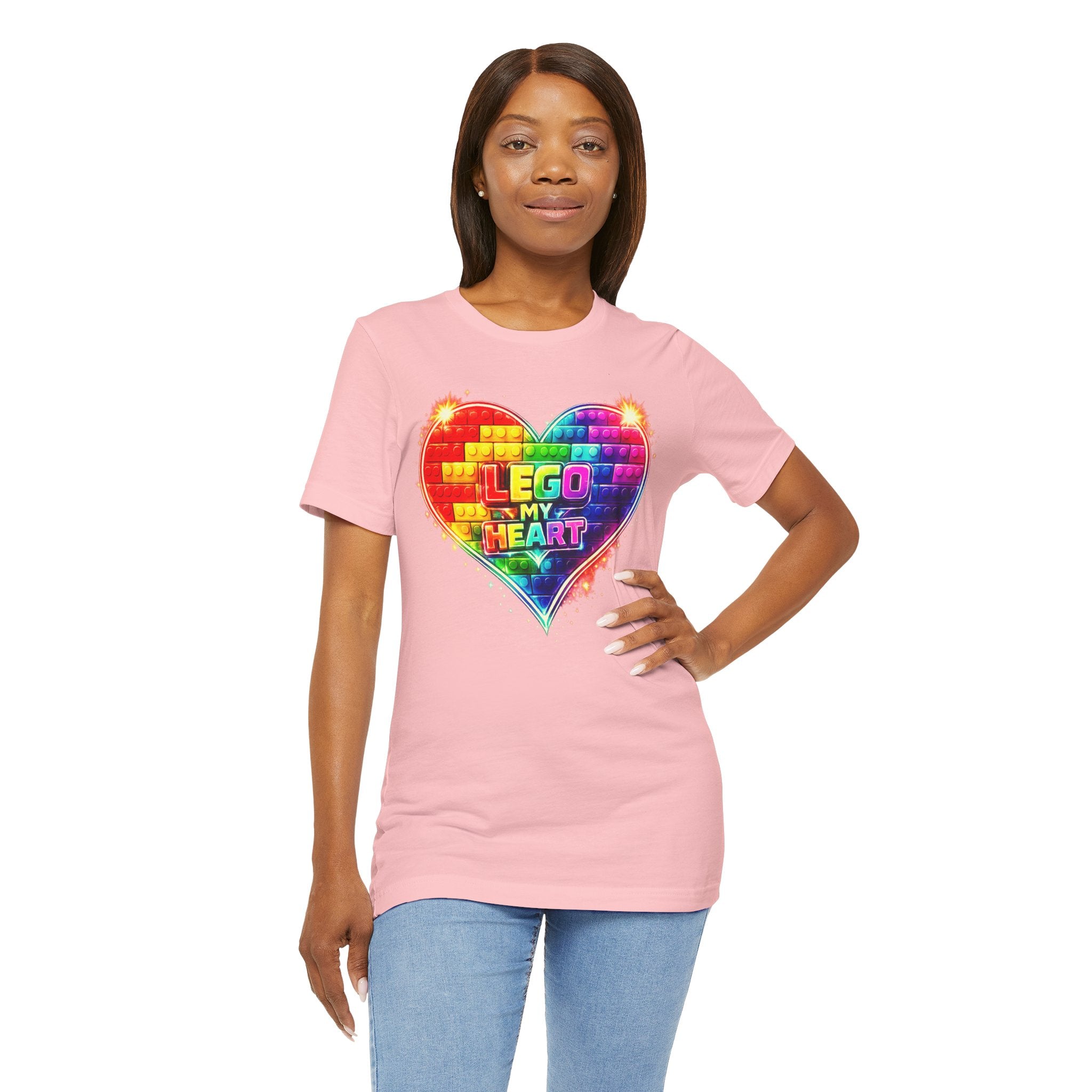 Lego My Heart Graphic Design T-Shirt
