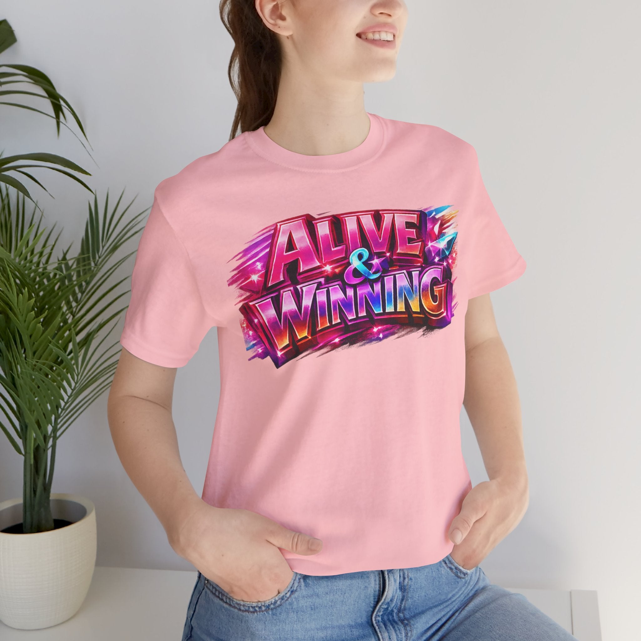 Alive & Winning Statement Graphic Tee