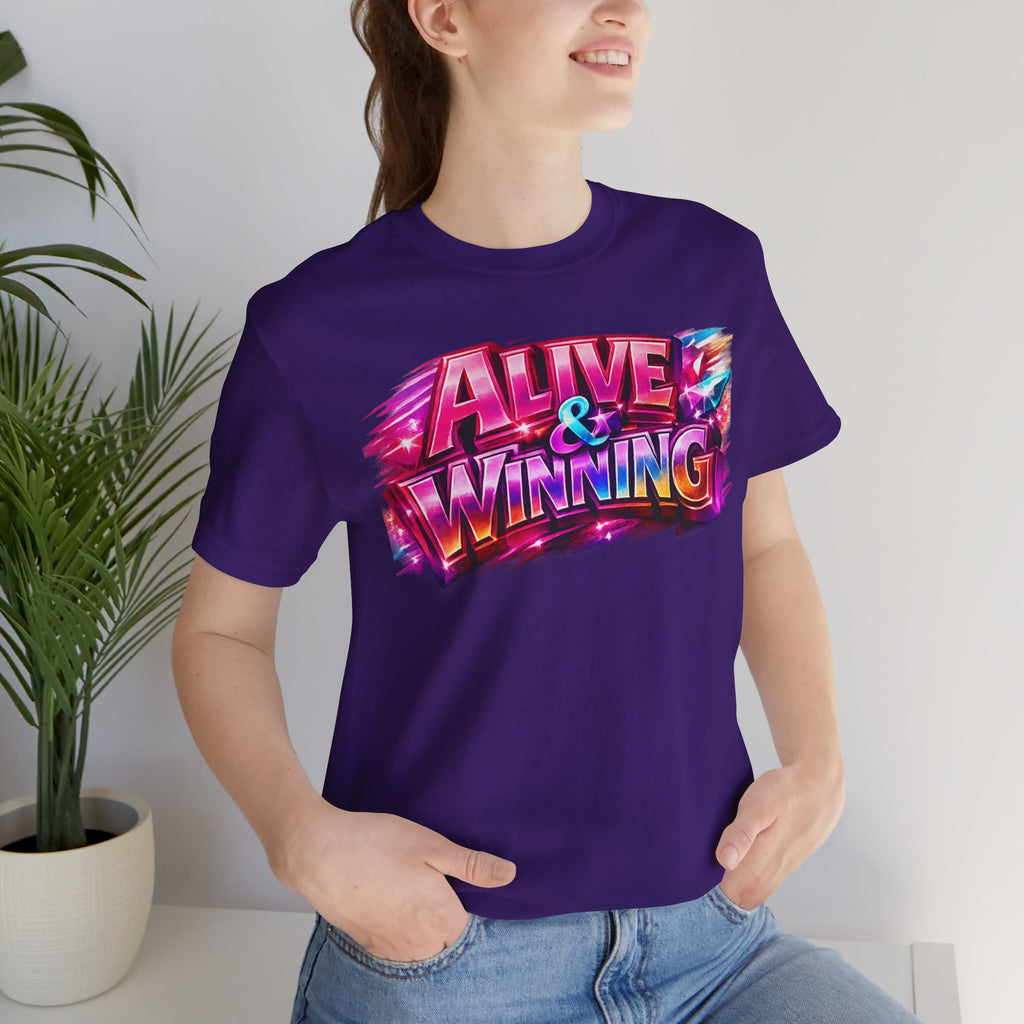 Alive & Winning Statement Graphic Tee