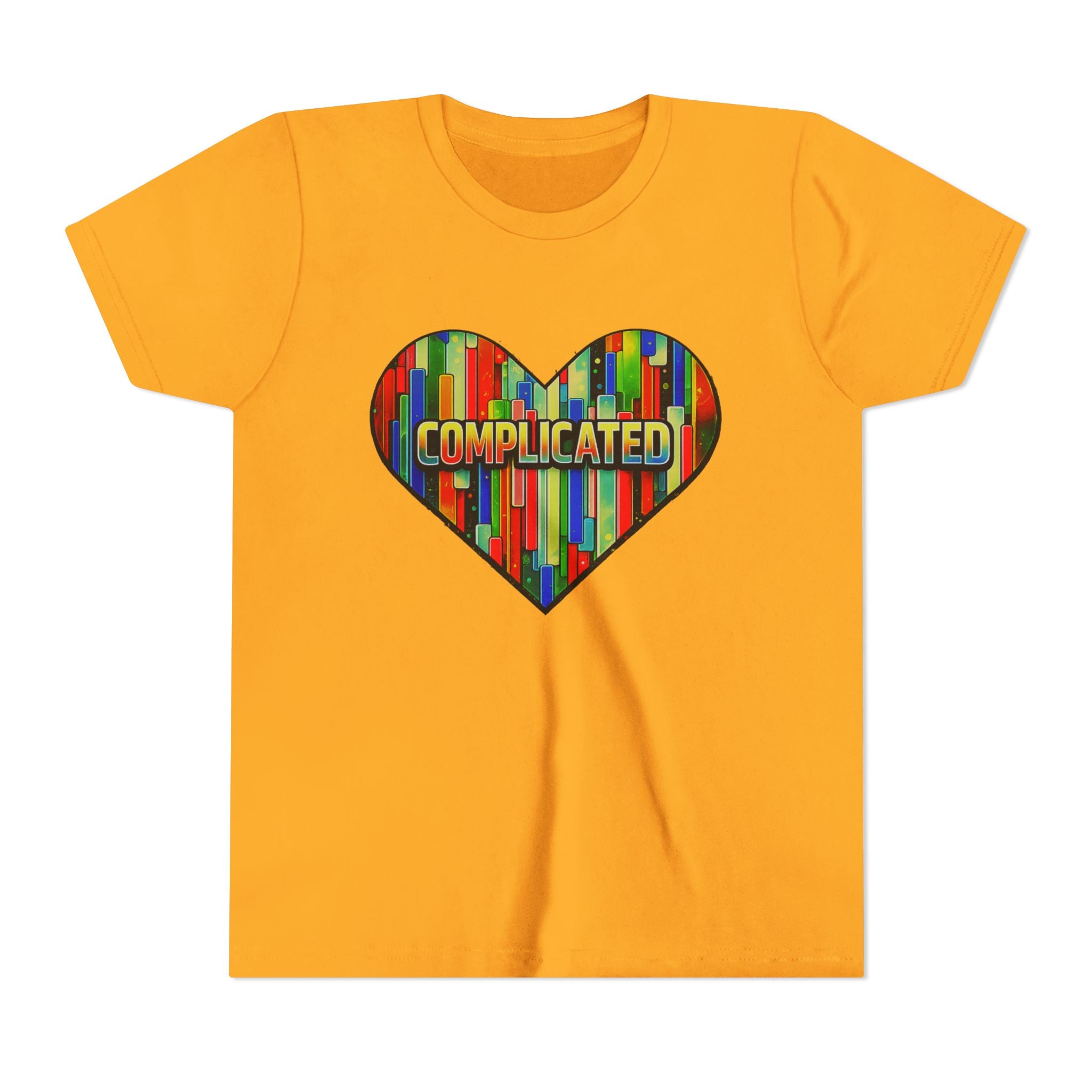 'Complicated' Graphic Heart Girls Tee