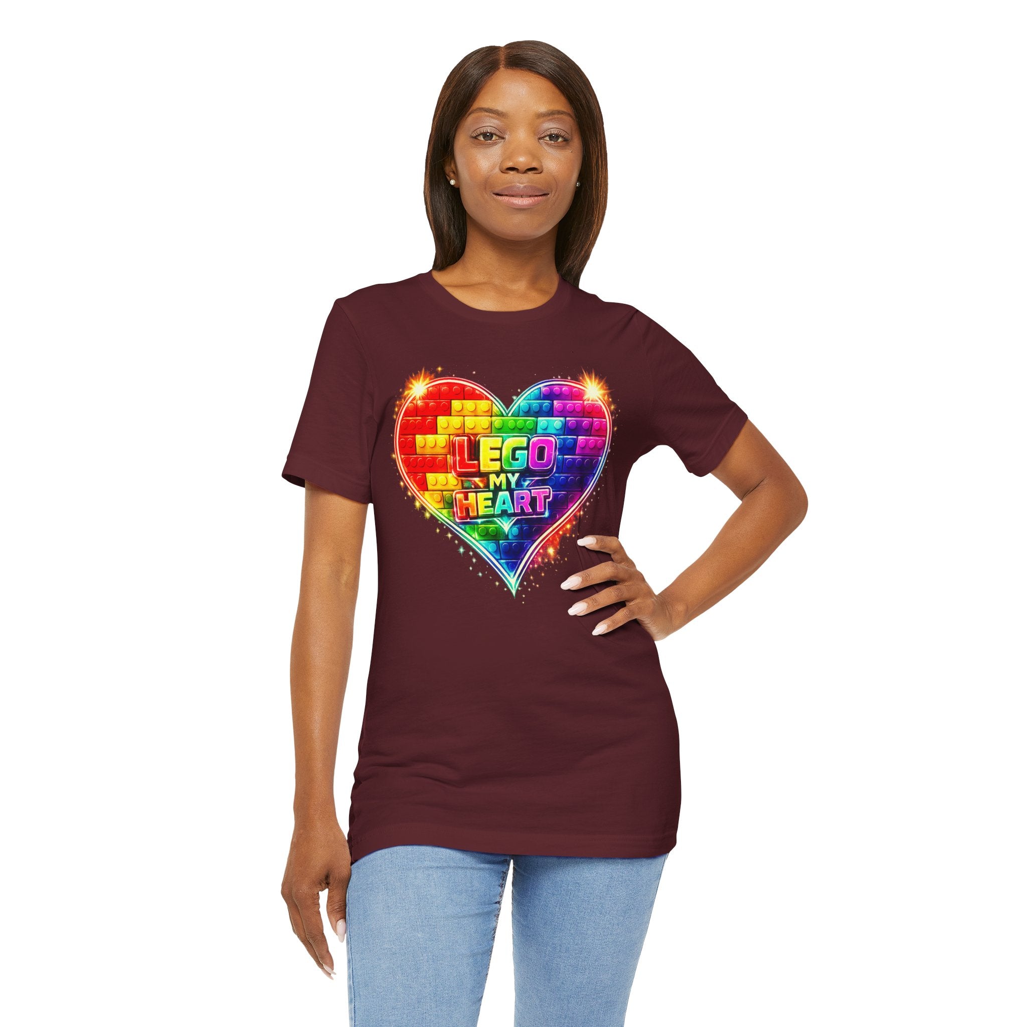 Lego My Heart Graphic Design T-Shirt
