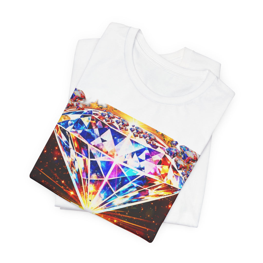 Rare Diamond Graphic Tee — Sparkling 'RARE' Gemstone T-Shirt