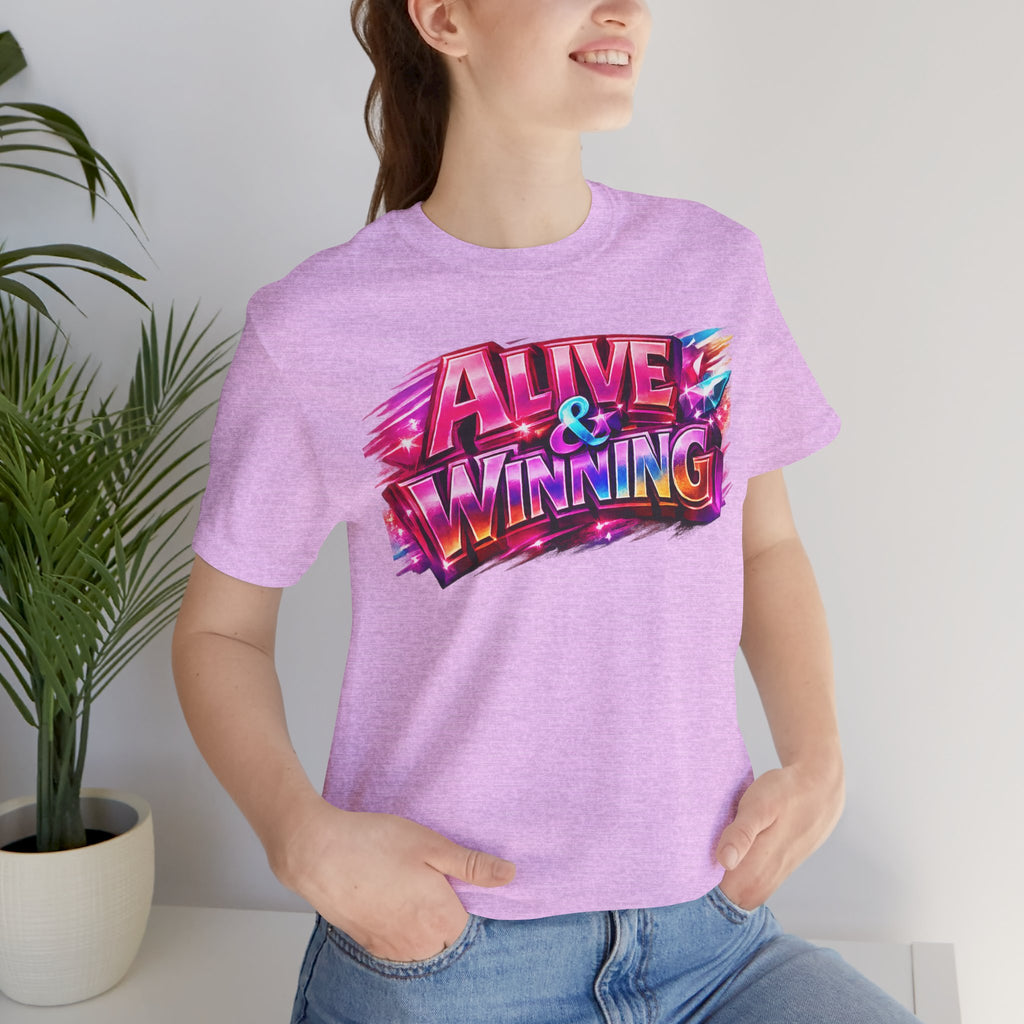 Alive & Winning Statement Graphic Tee