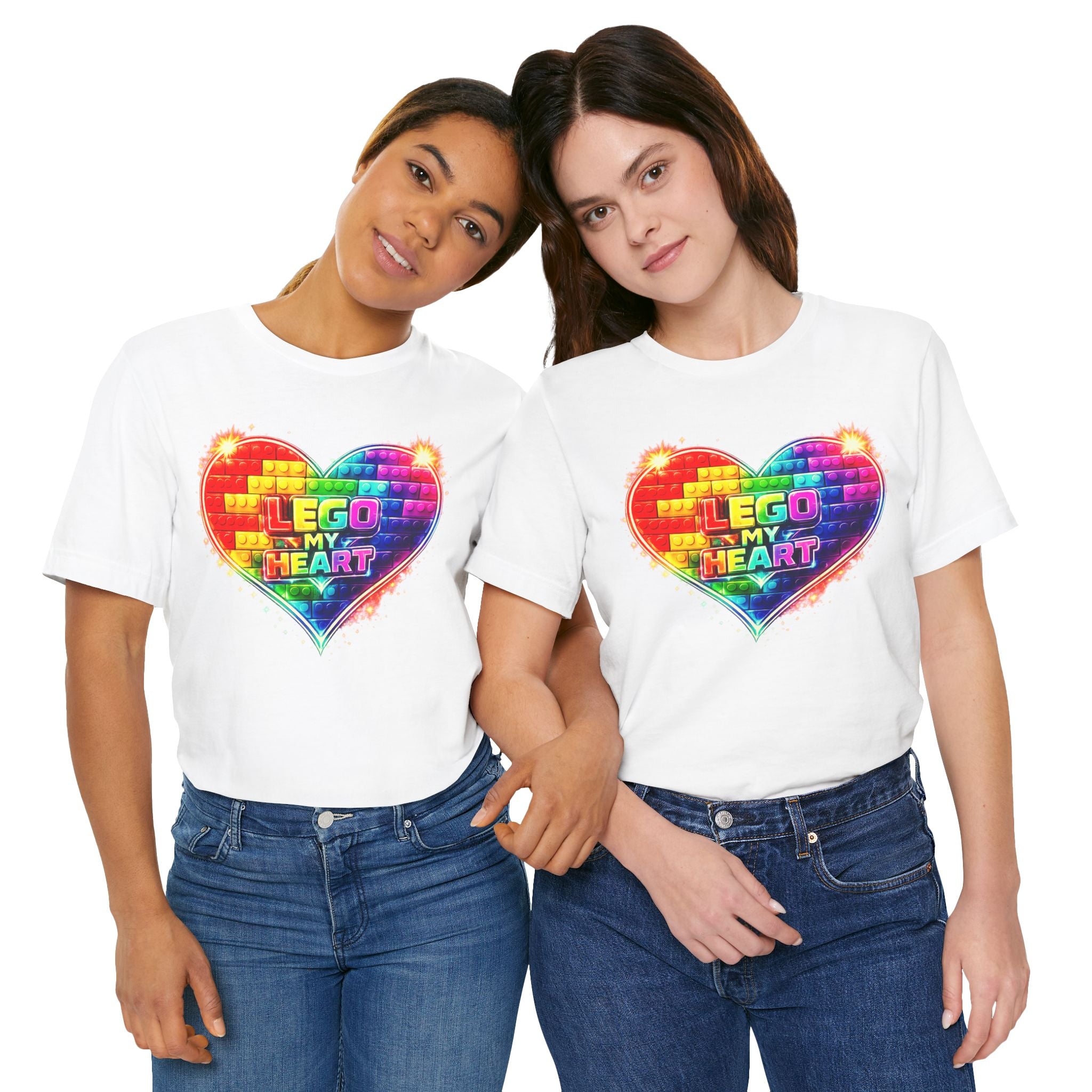 Lego My Heart Graphic Design T-Shirt