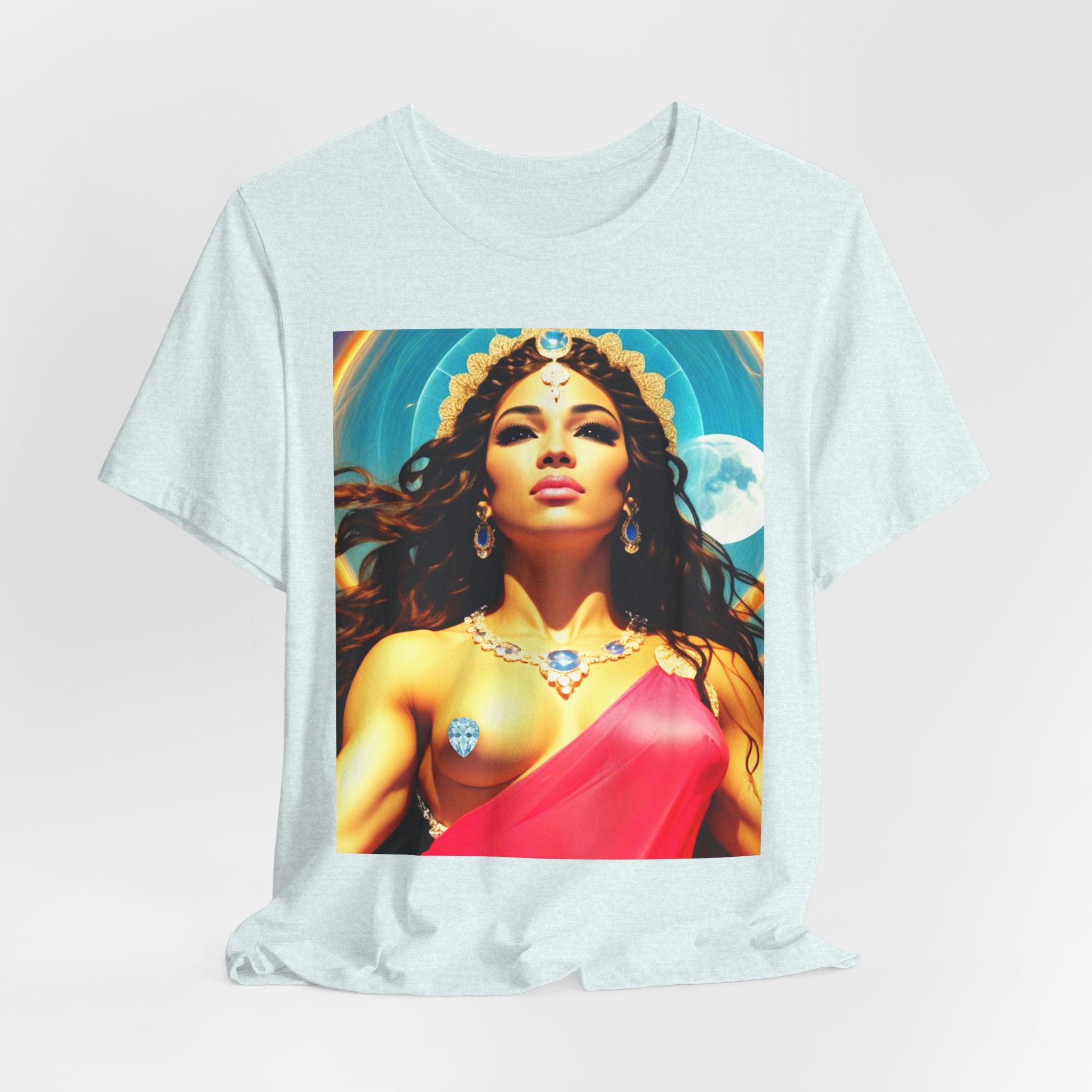 Goddess Creates World Graphic Portrait Woman's Unisex Tee