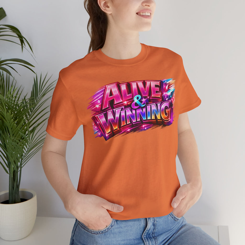 Alive & Winning Statement Graphic Tee
