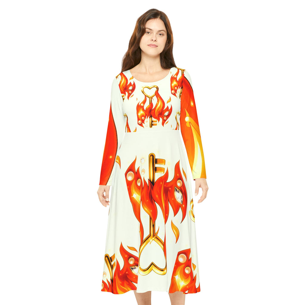 Key Under Fire Statement Dress