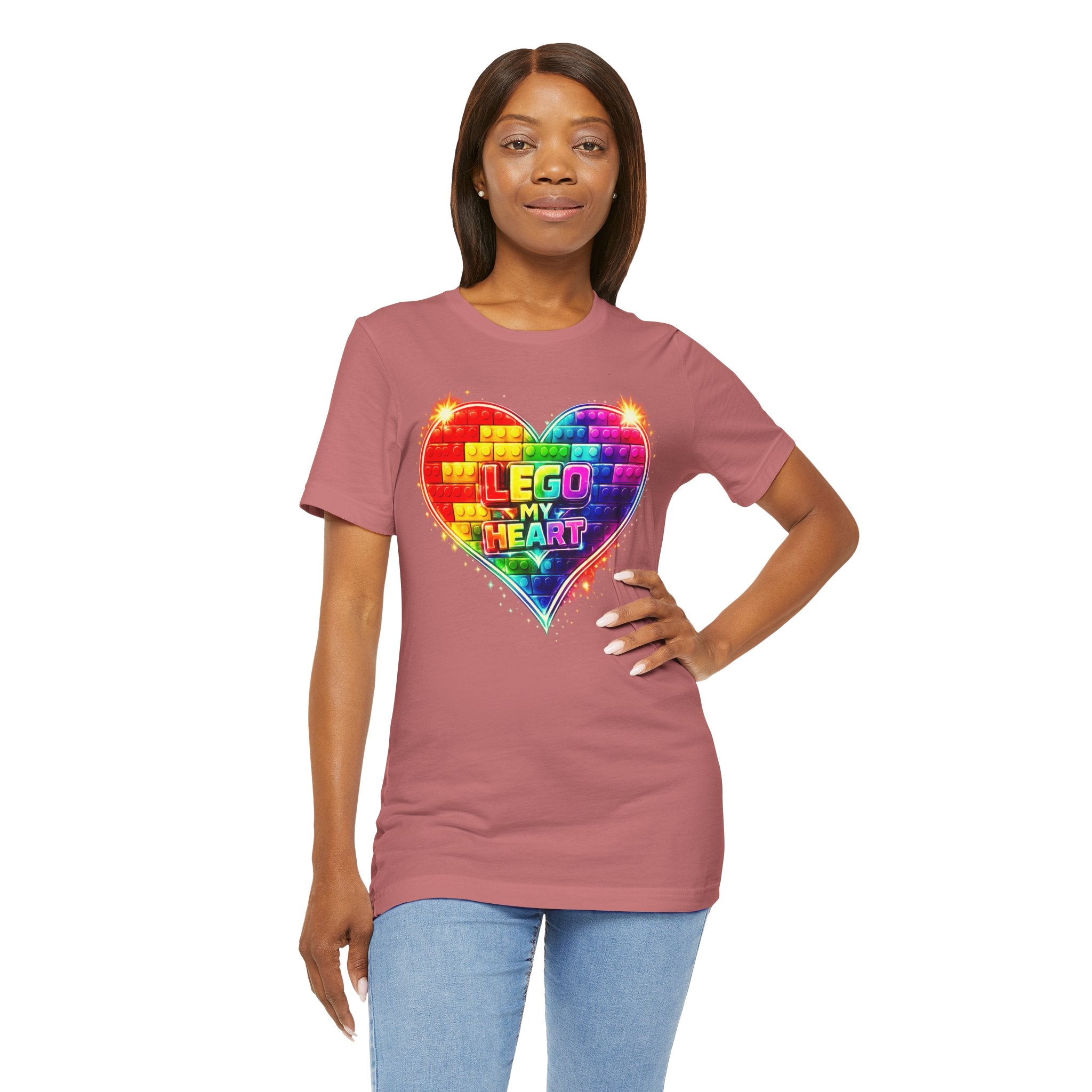 Lego My Heart Graphic Design T-Shirt
