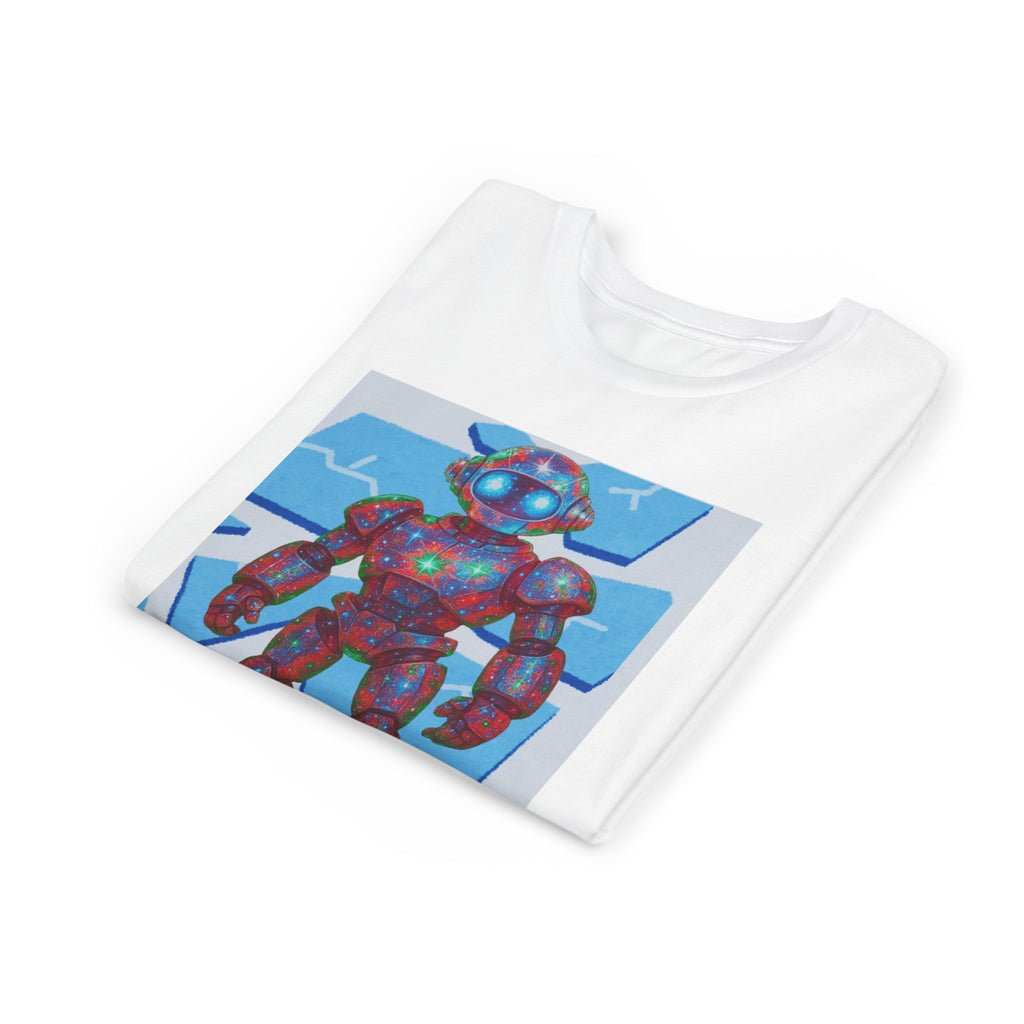 Robot Shattered Background Graphic Tee