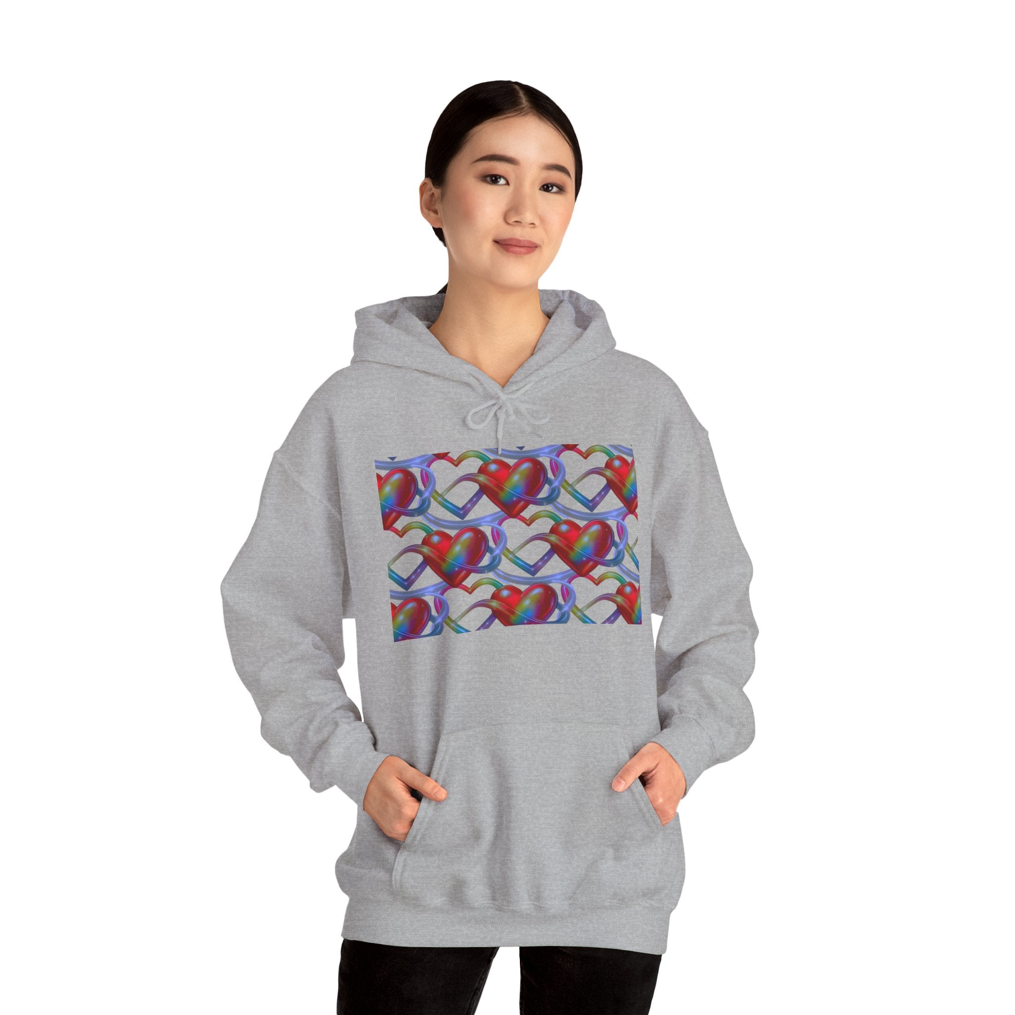 hearts Intertwined Womans Graphic Hoodie