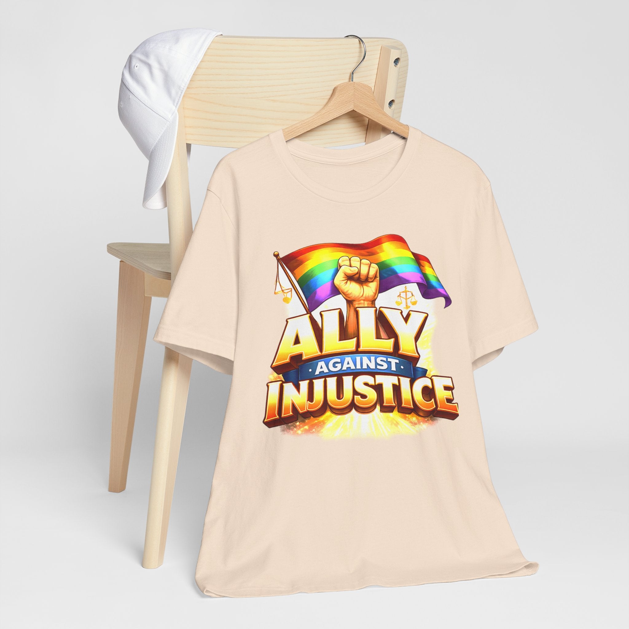 Ally Against Injustice Graphic Tee — Social Justice Solidarity Shirt