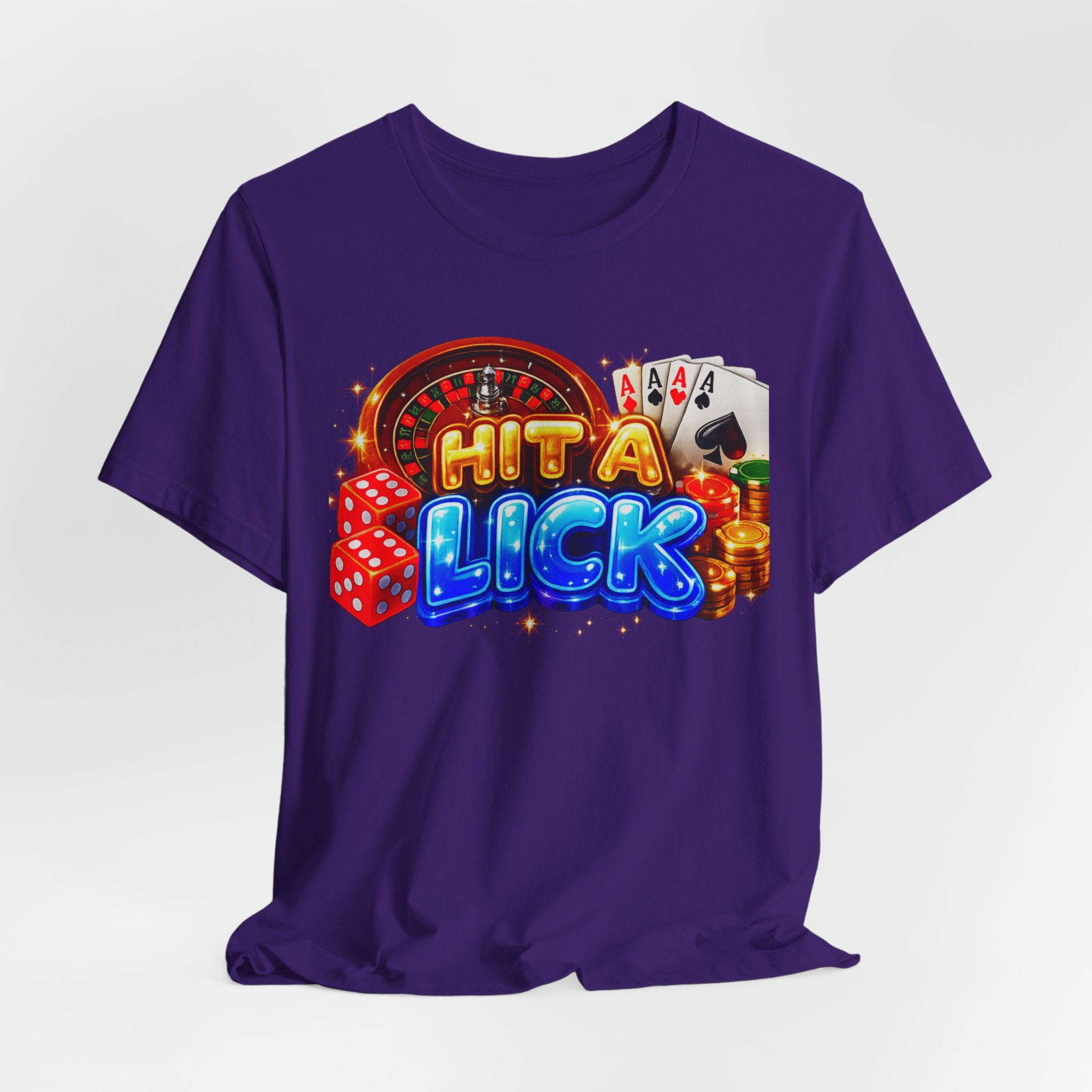 "Hit a Lick" Gamblers Women's Statement Graphic Tee