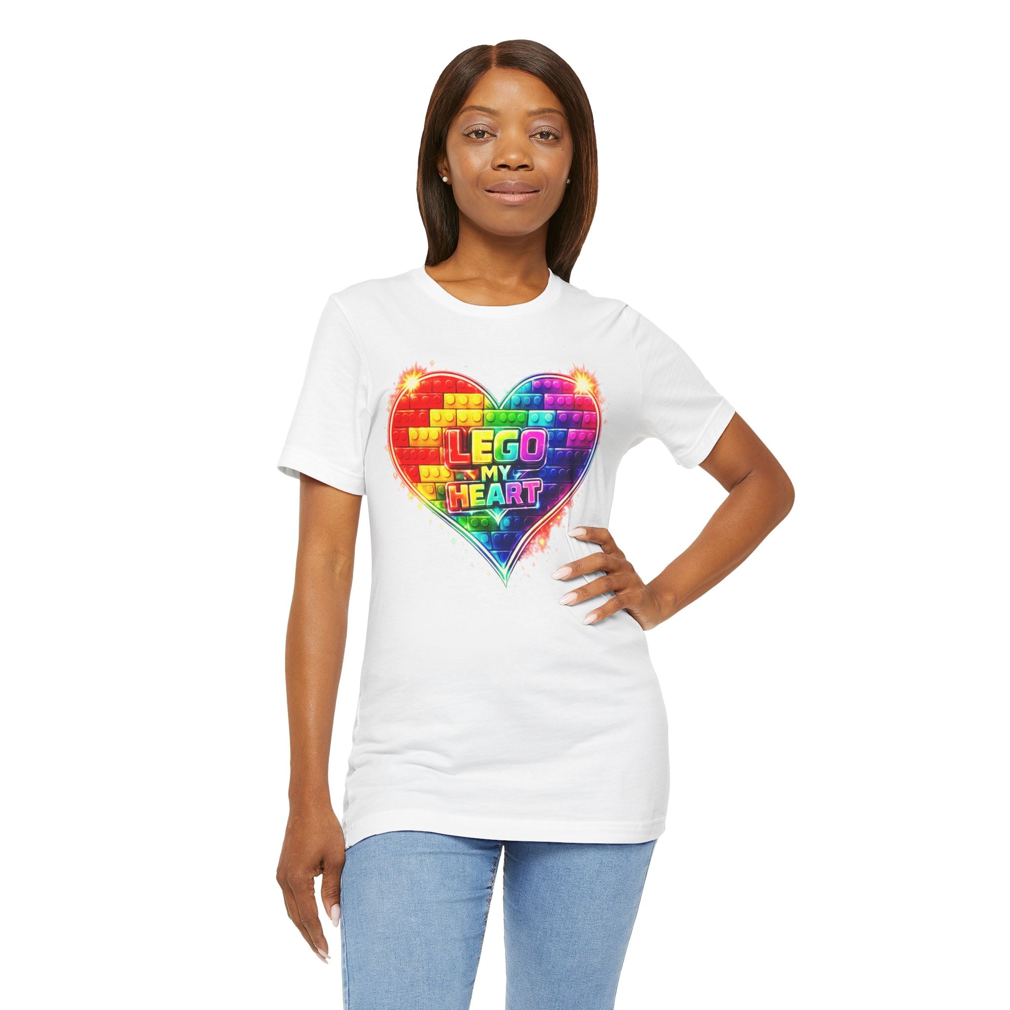 Lego My Heart Graphic Design T-Shirt