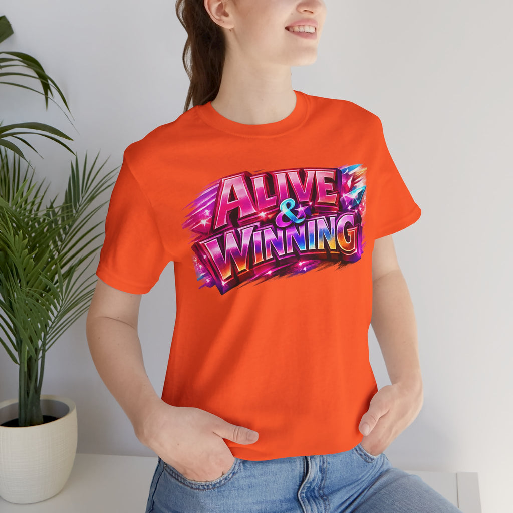Alive & Winning Statement Graphic Tee