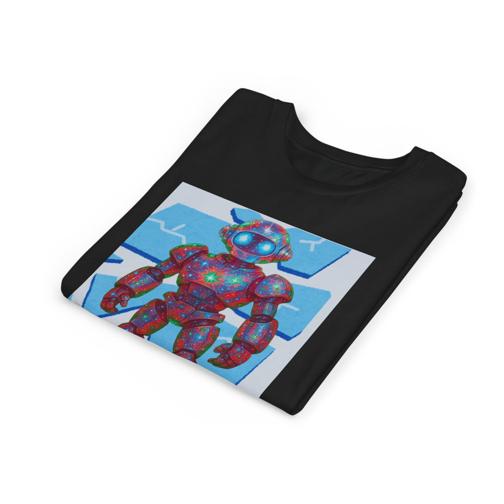 Robot Shattered Background Graphic Tee