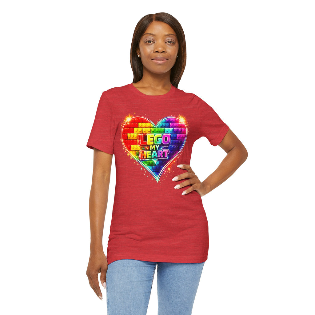 Lego My Heart Graphic Design T-Shirt
