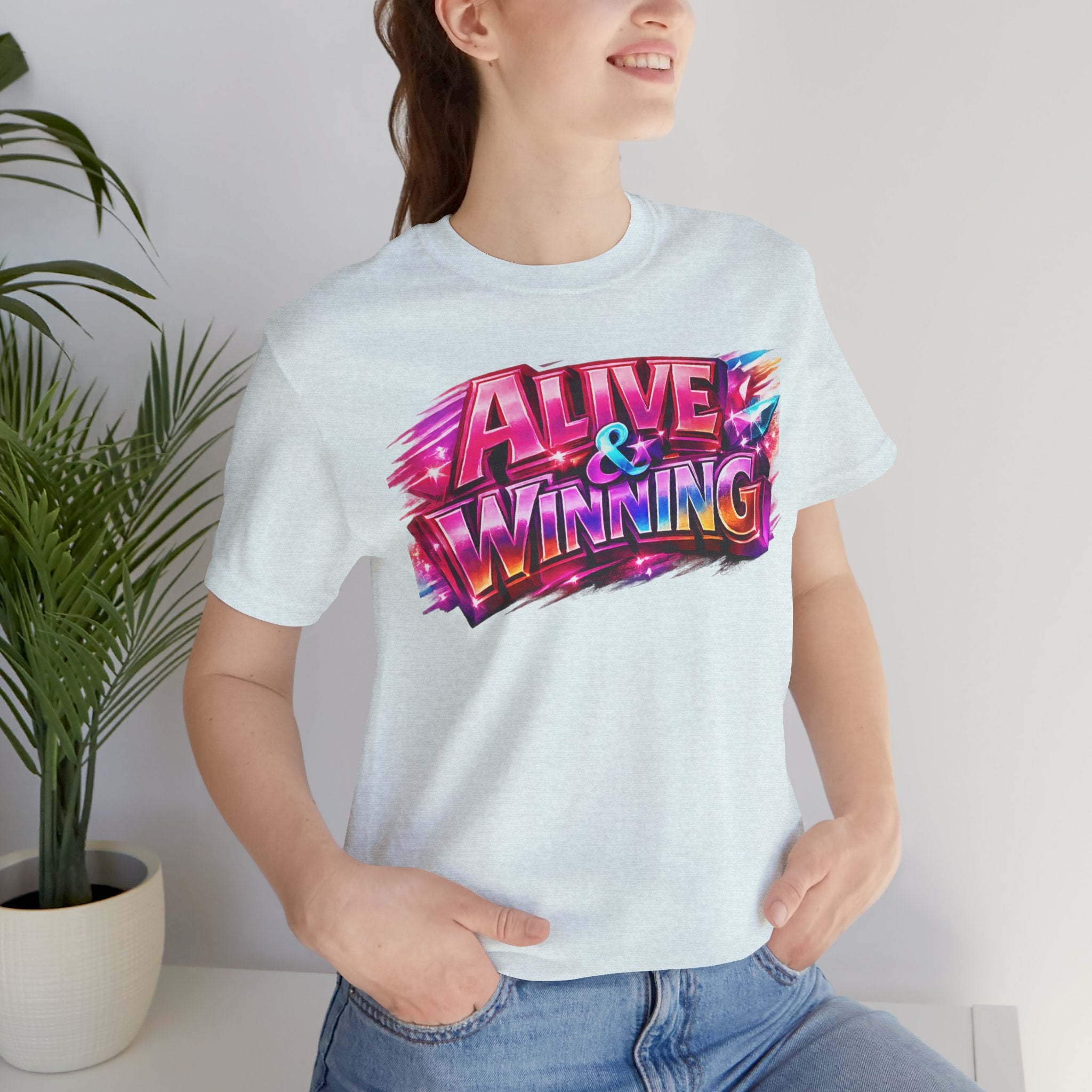 Alive & Winning Statement Graphic Tee