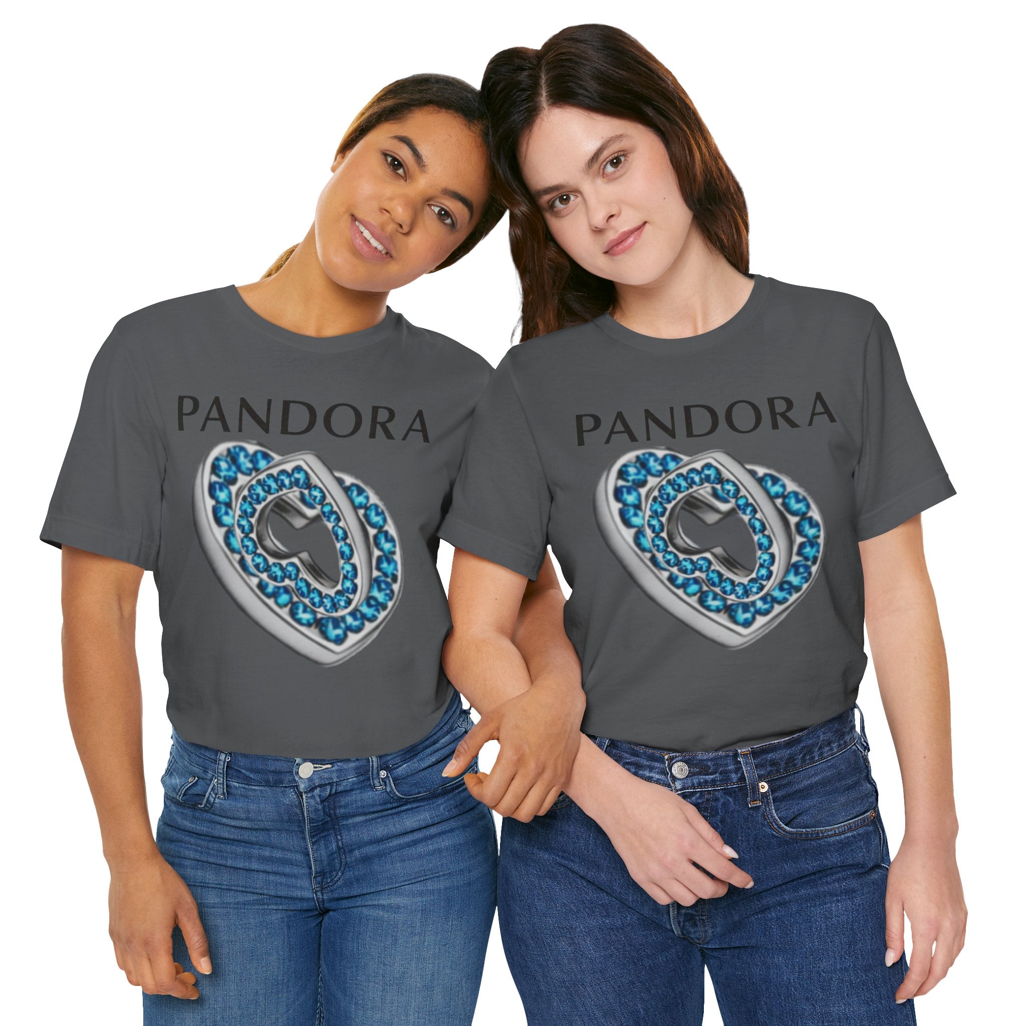 Pandora  Blue Double Mesh Infinity Heart Tee