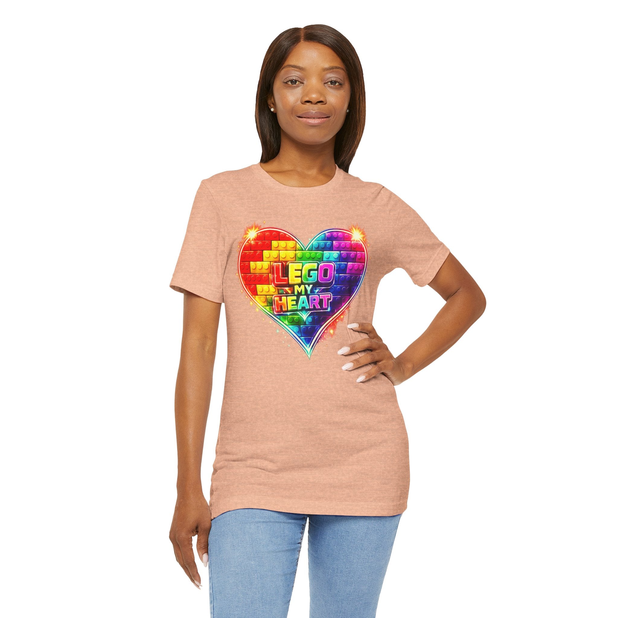 Lego My Heart Graphic Design T-Shirt