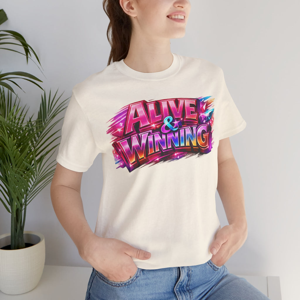 Alive & Winning Statement Graphic Tee