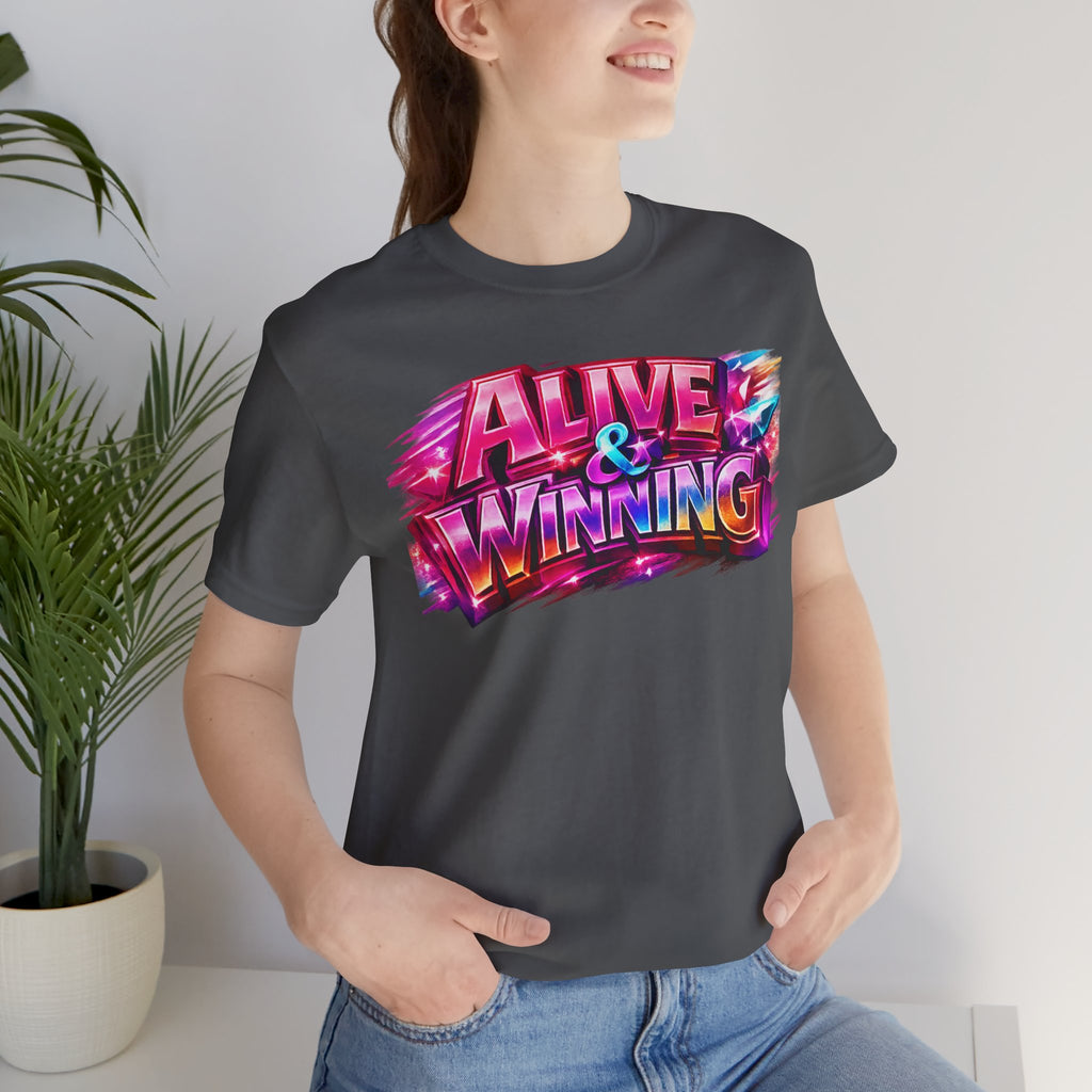 Alive & Winning Statement Graphic Tee