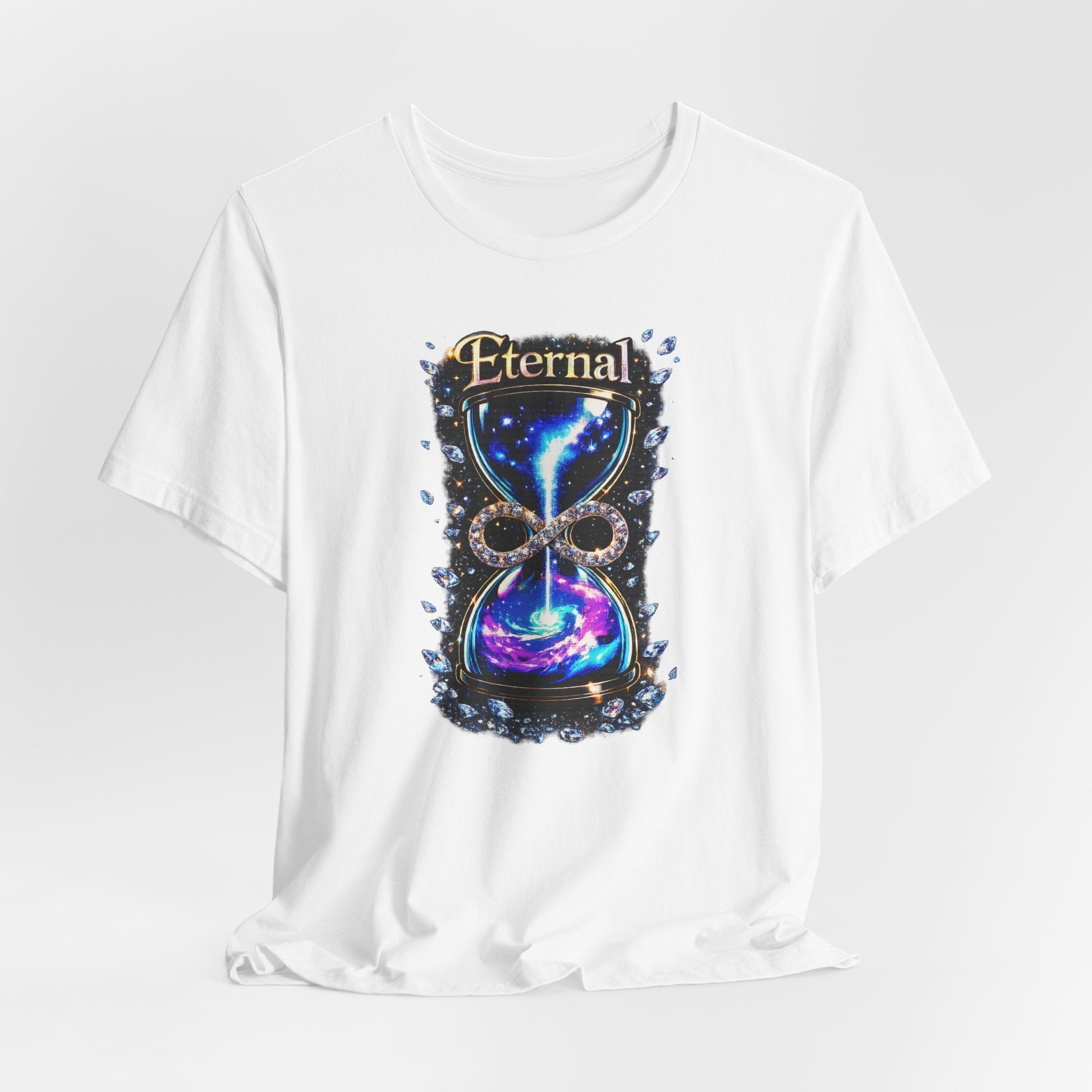Eternal Time Hourglass Galaxy Graphic Tee
