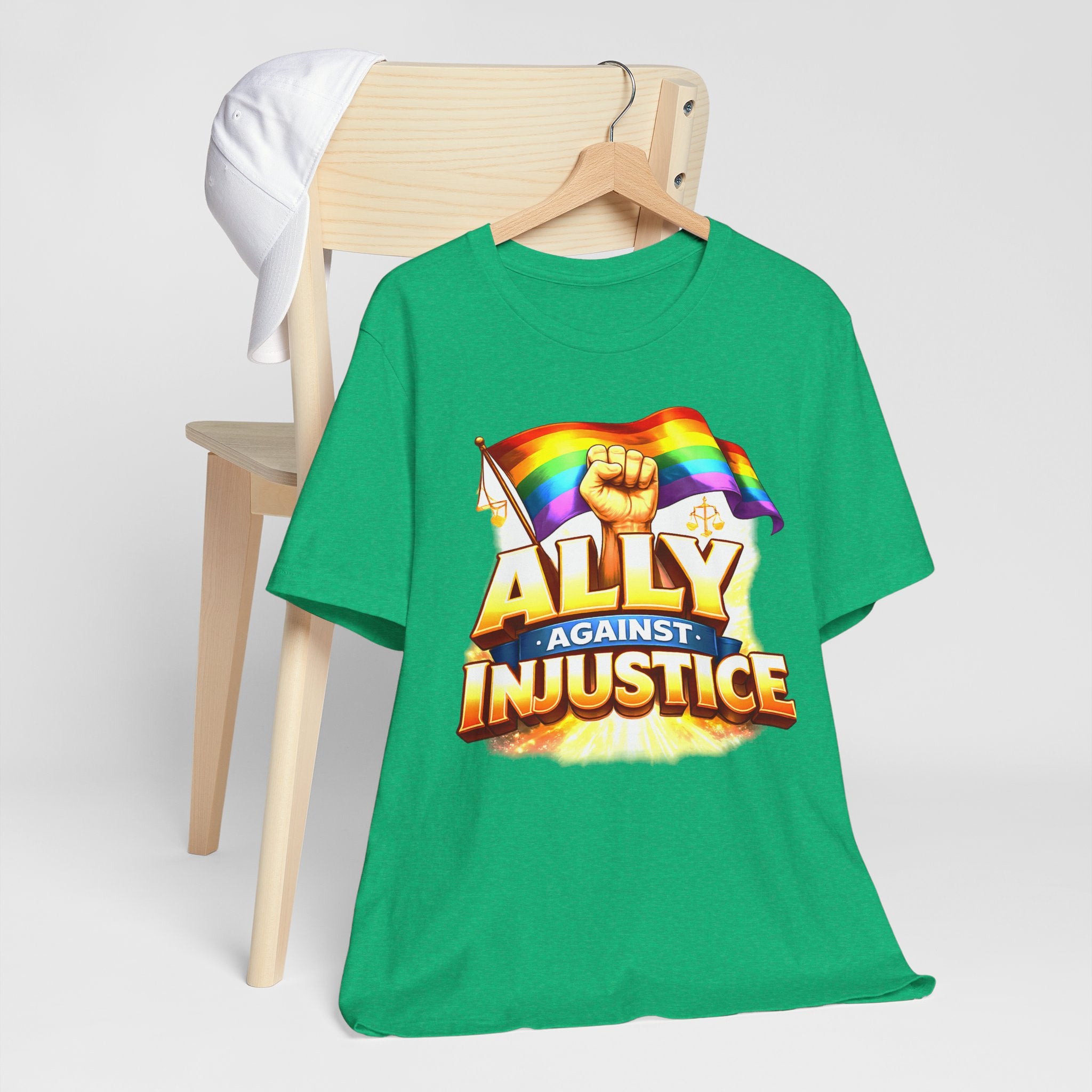 Ally Against Injustice Graphic Tee — Social Justice Solidarity Shirt
