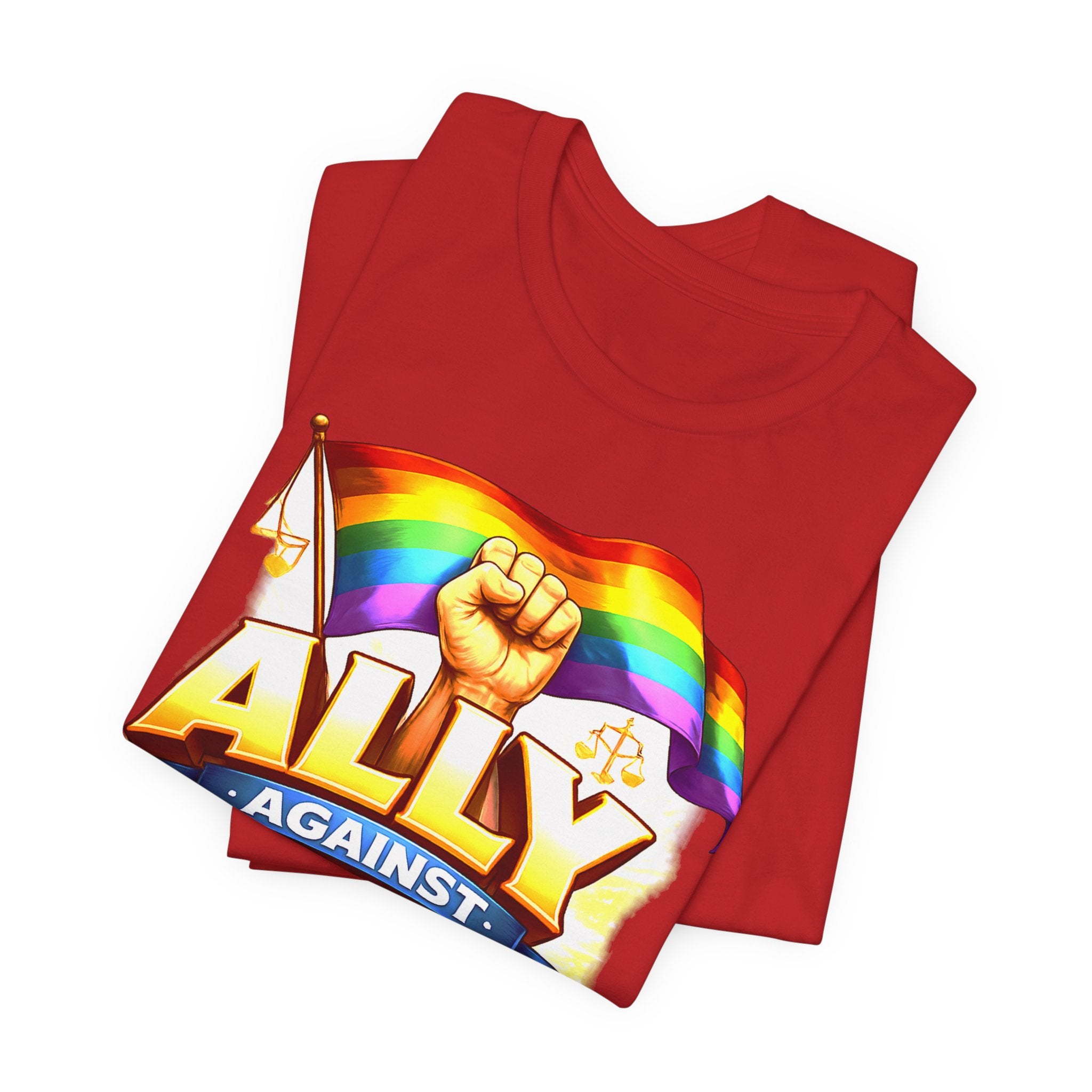 Ally Against Injustice Graphic Tee — Social Justice Solidarity Shirt