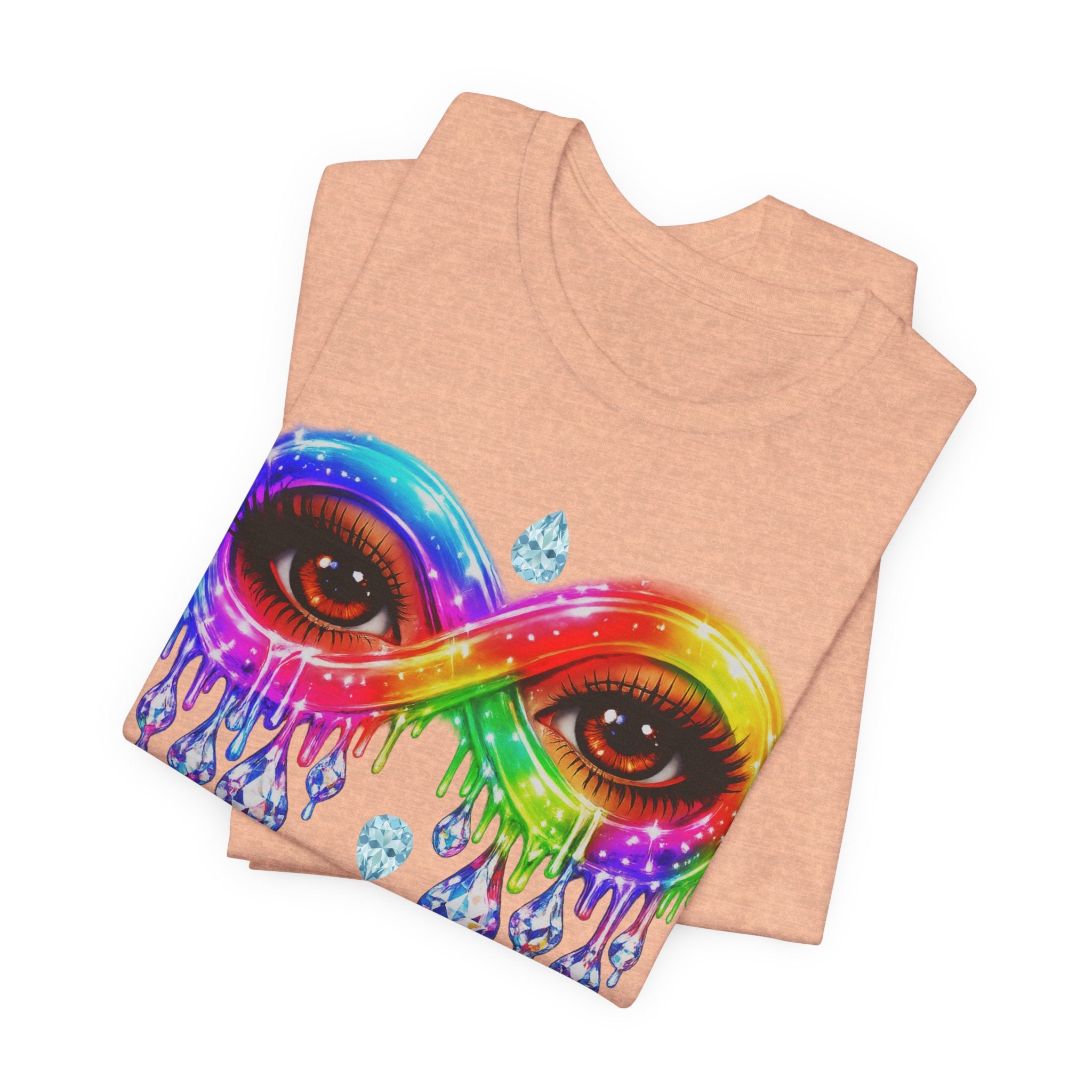 Infinity Eye Frame W/ Diamond Tears Graphic Tee