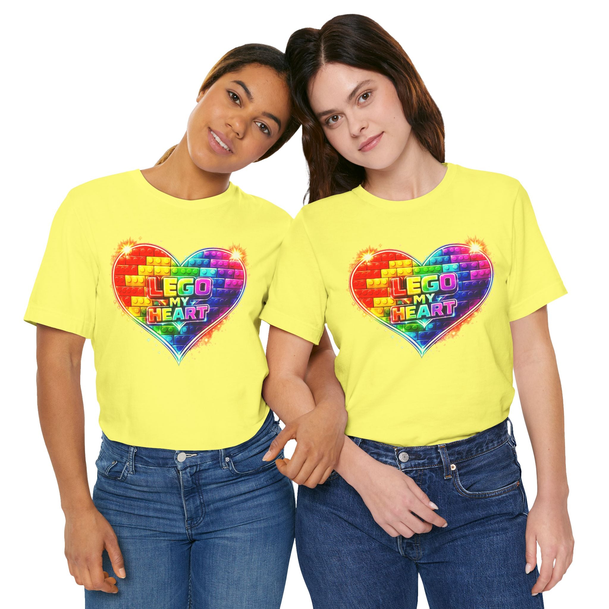 Lego My Heart Graphic Design T-Shirt