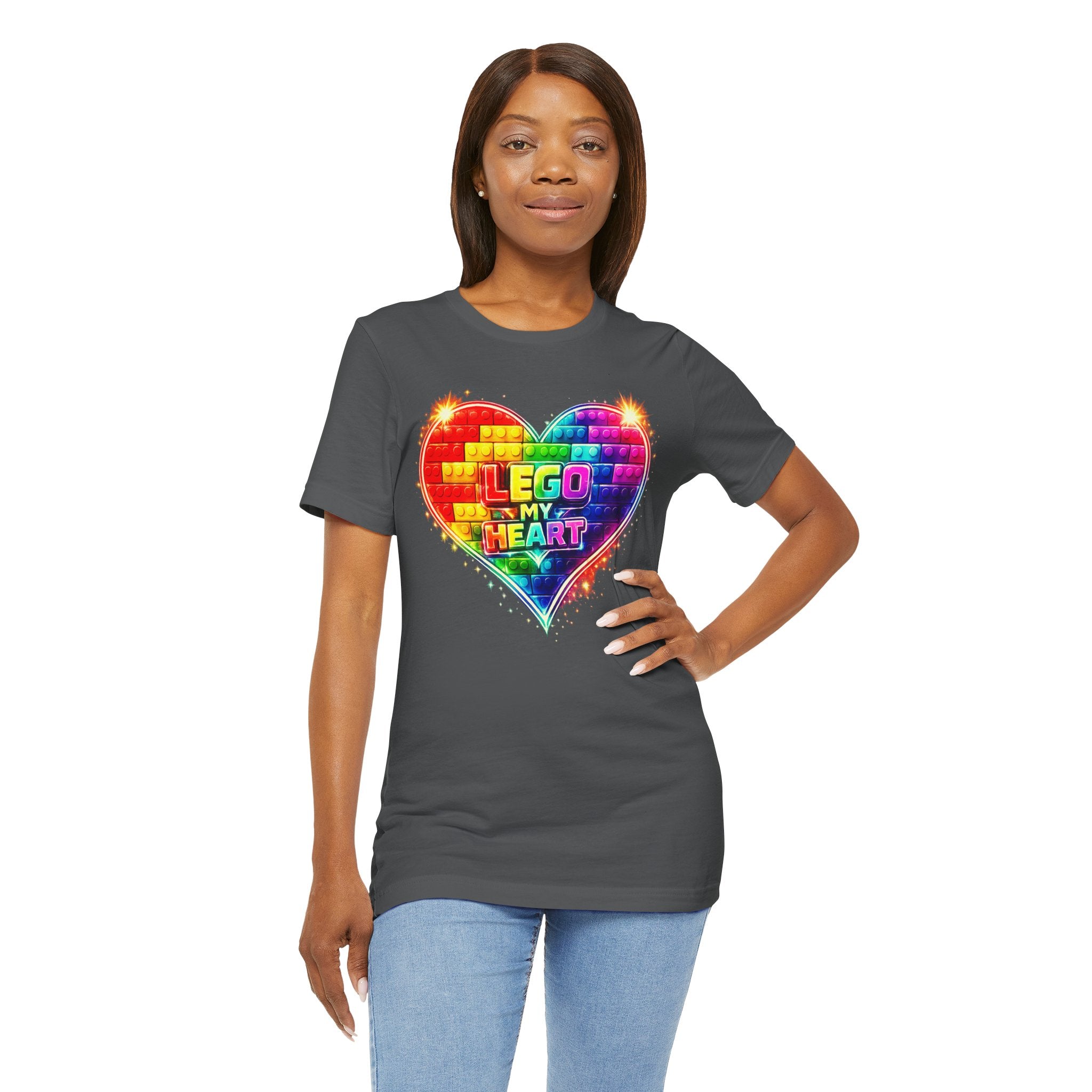 Lego My Heart Graphic Design T-Shirt