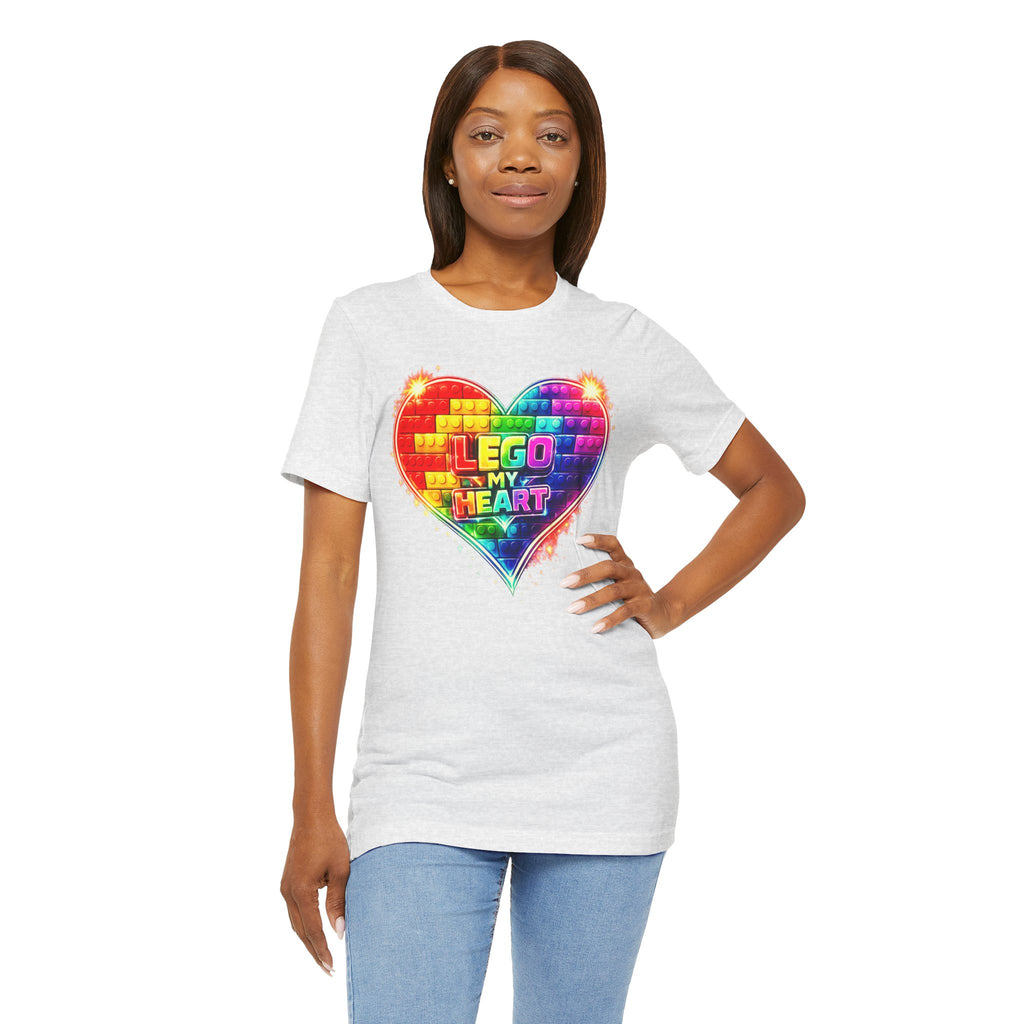 Lego My Heart Graphic Design T-Shirt