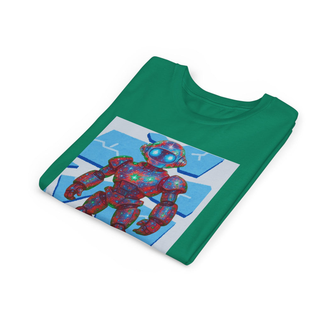 Robot Shattered Background Graphic Tee