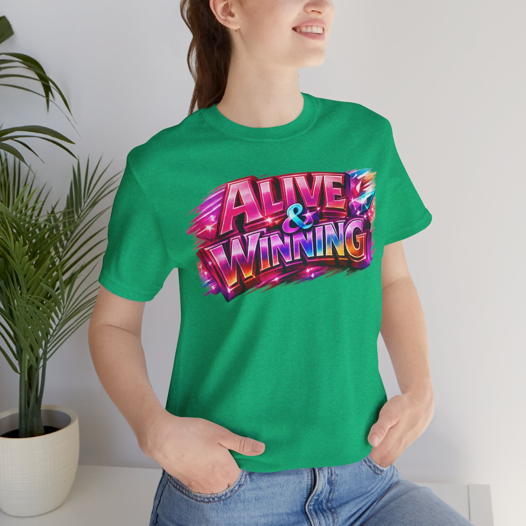 Alive & Winning Statement Graphic Tee