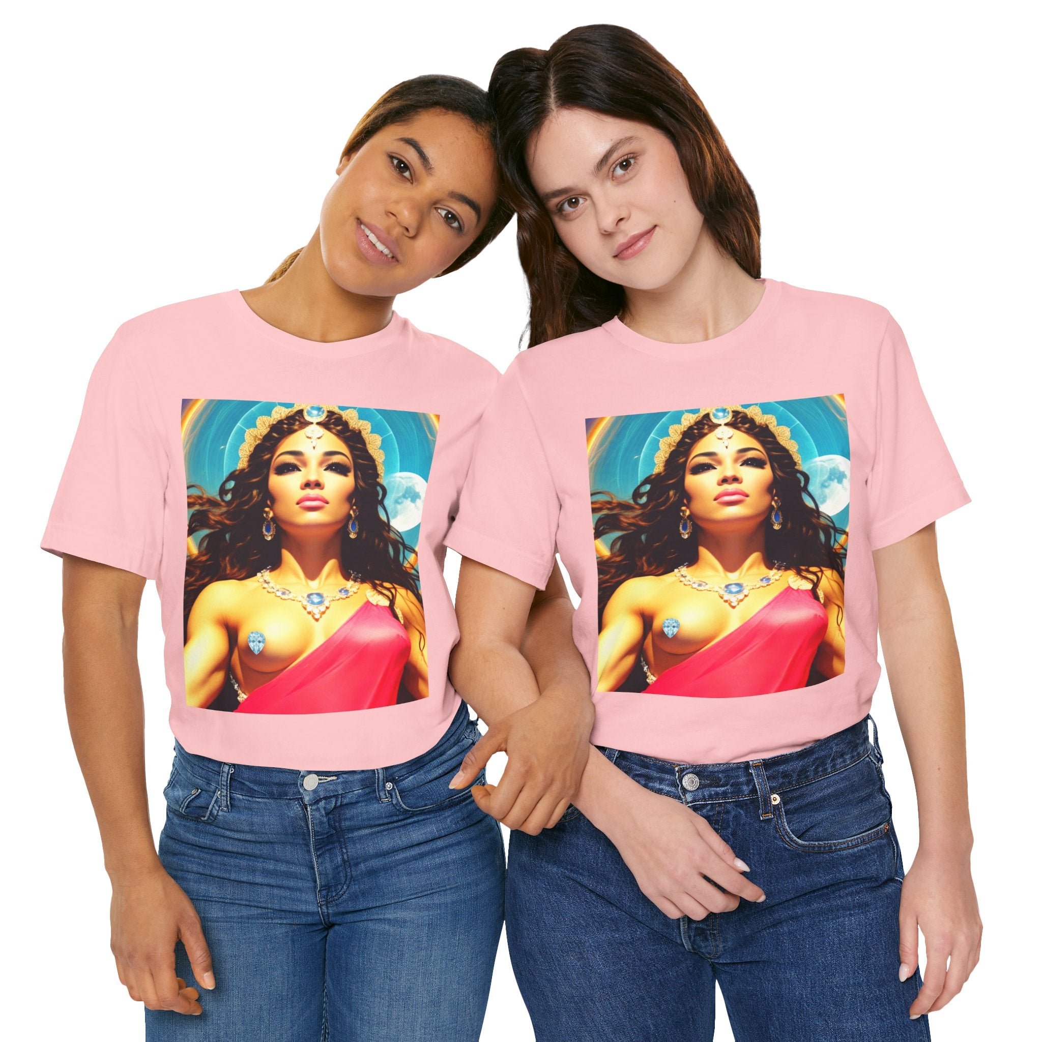 Goddess Creates World Graphic Portrait Woman's Unisex Tee