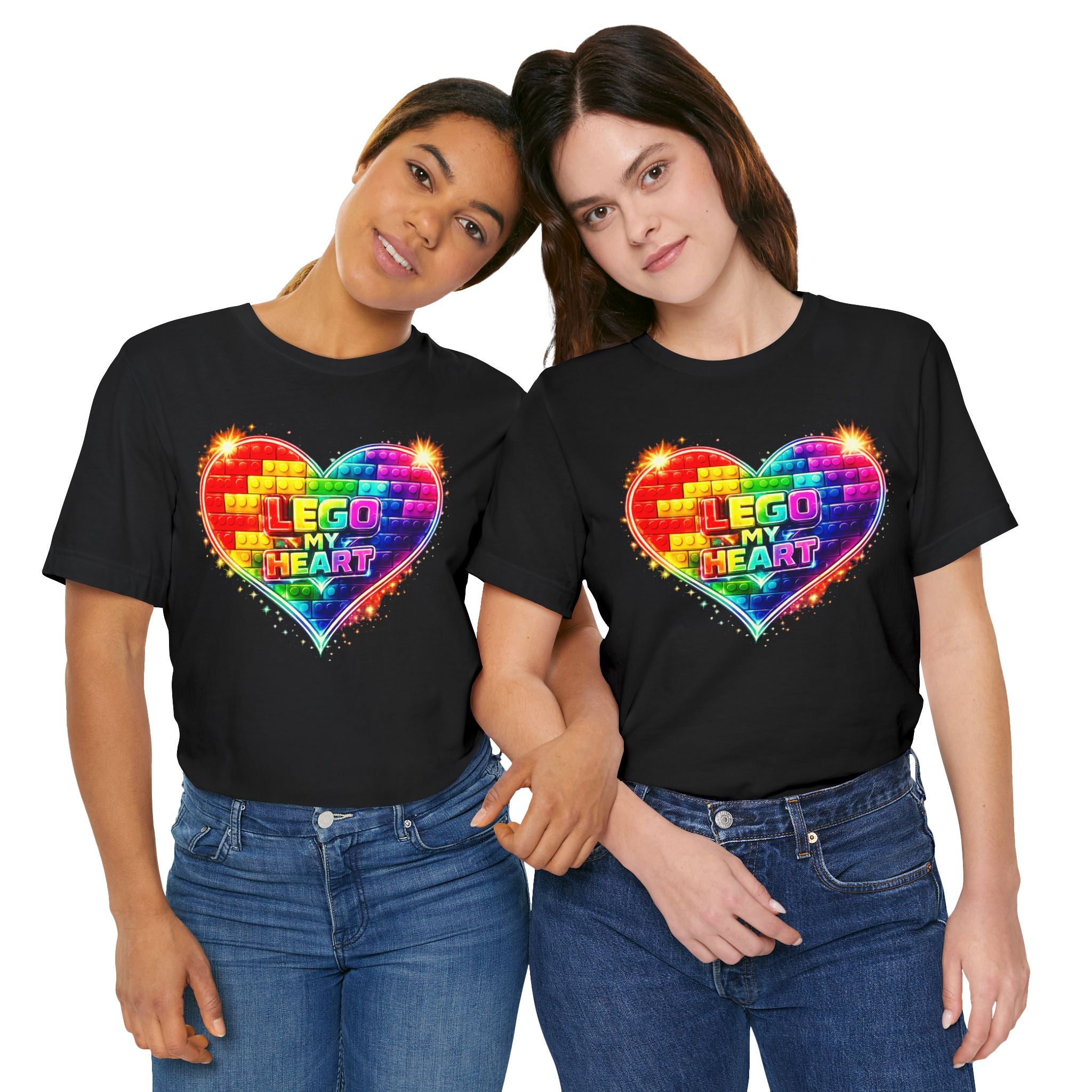 Lego My Heart Graphic Design T-Shirt
