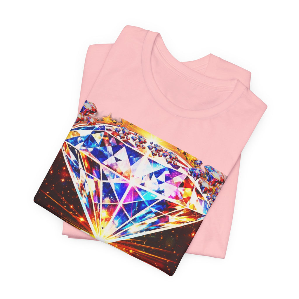 Rare Diamond Graphic Tee — Sparkling 'RARE' Gemstone T-Shirt