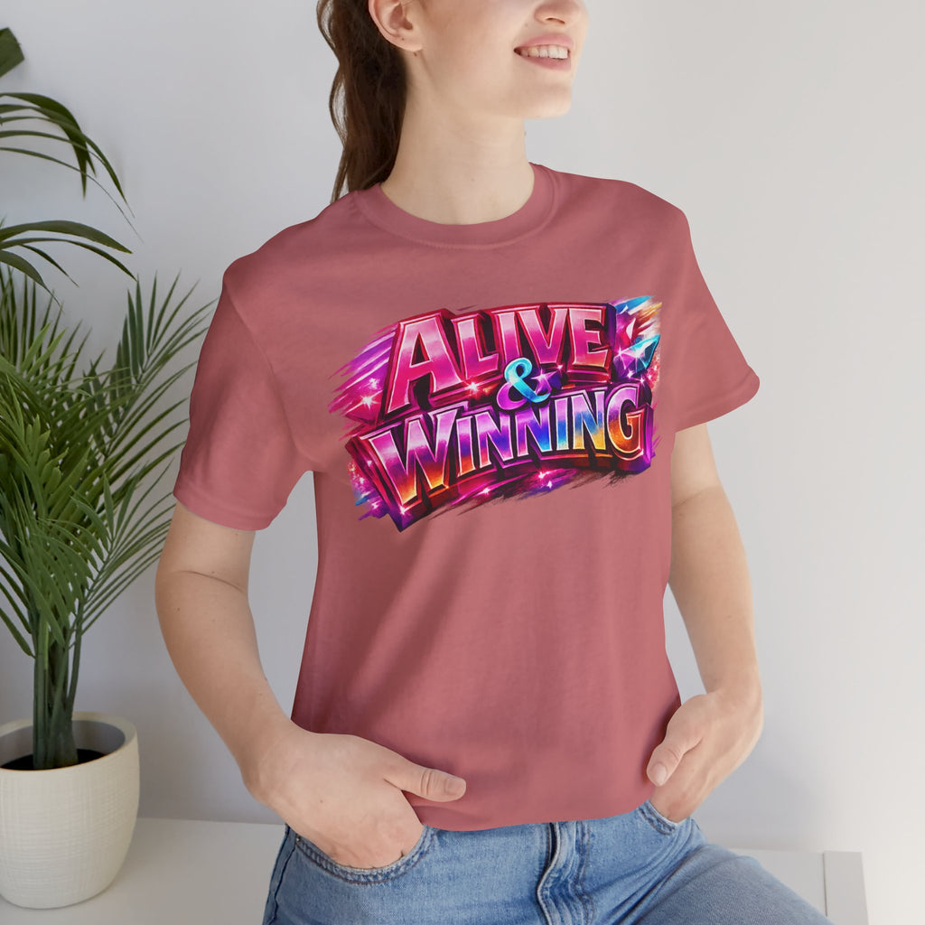 Alive & Winning Statement Graphic Tee
