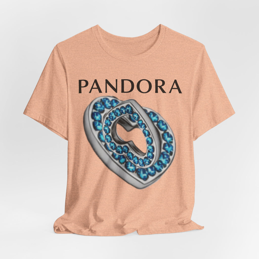 Pandora  Blue Double Mesh Infinity Heart Tee