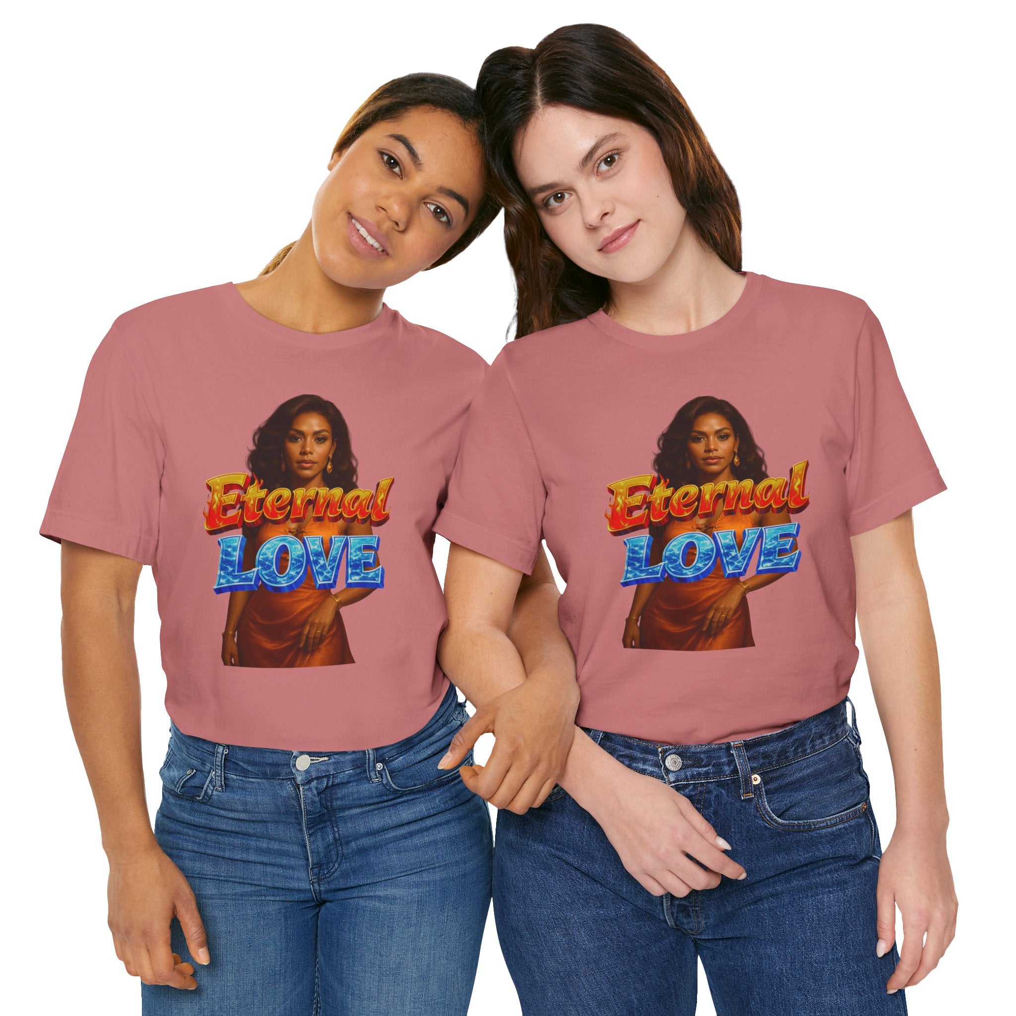 Woman Eternal Love Vintage Glam Portrait Graphic Tee