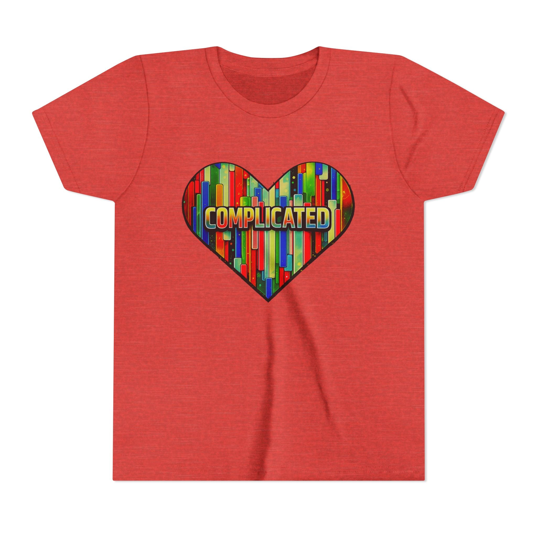 'Complicated' Graphic Heart Girls Tee