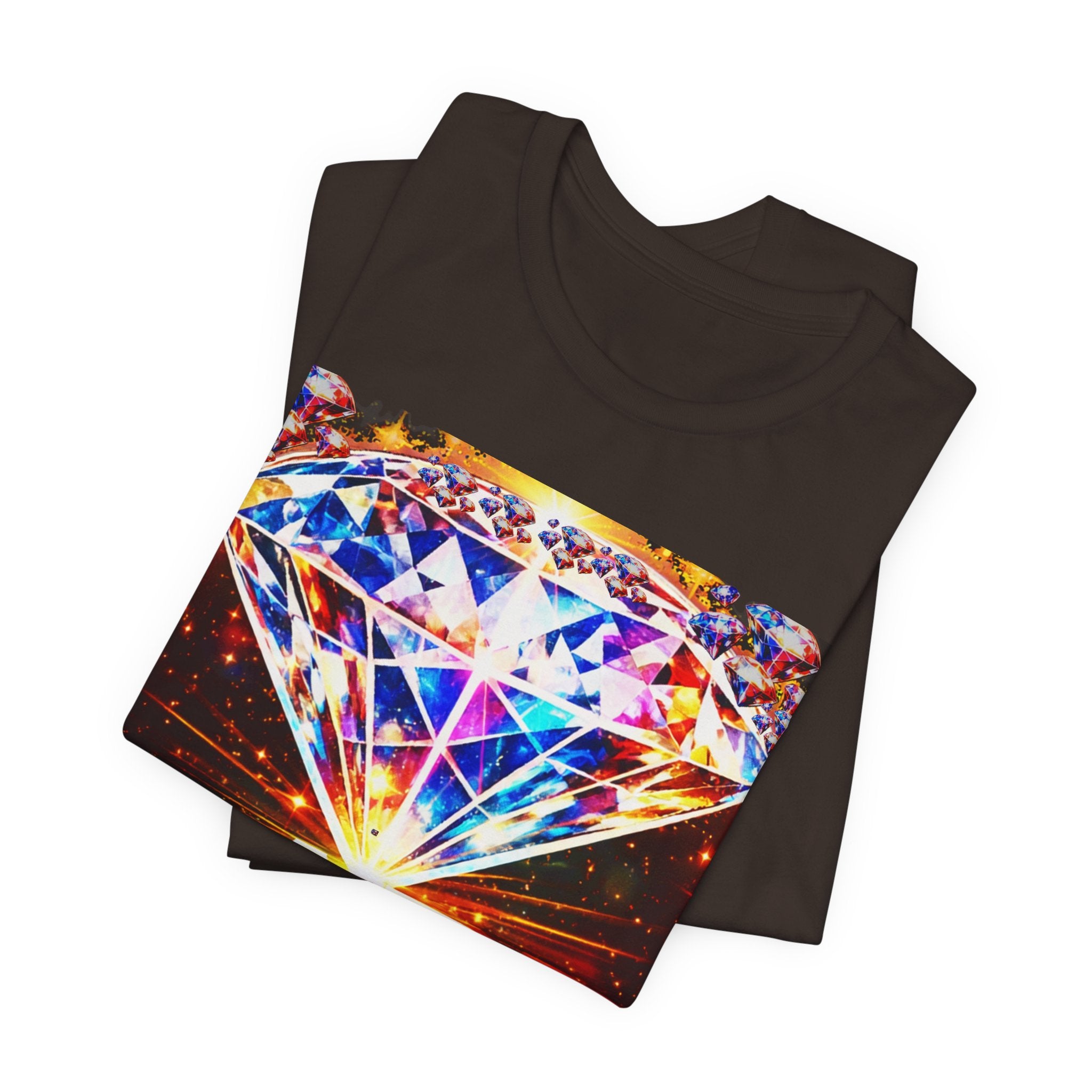 Rare Diamond Graphic Tee — Sparkling 'RARE' Gemstone T-Shirt